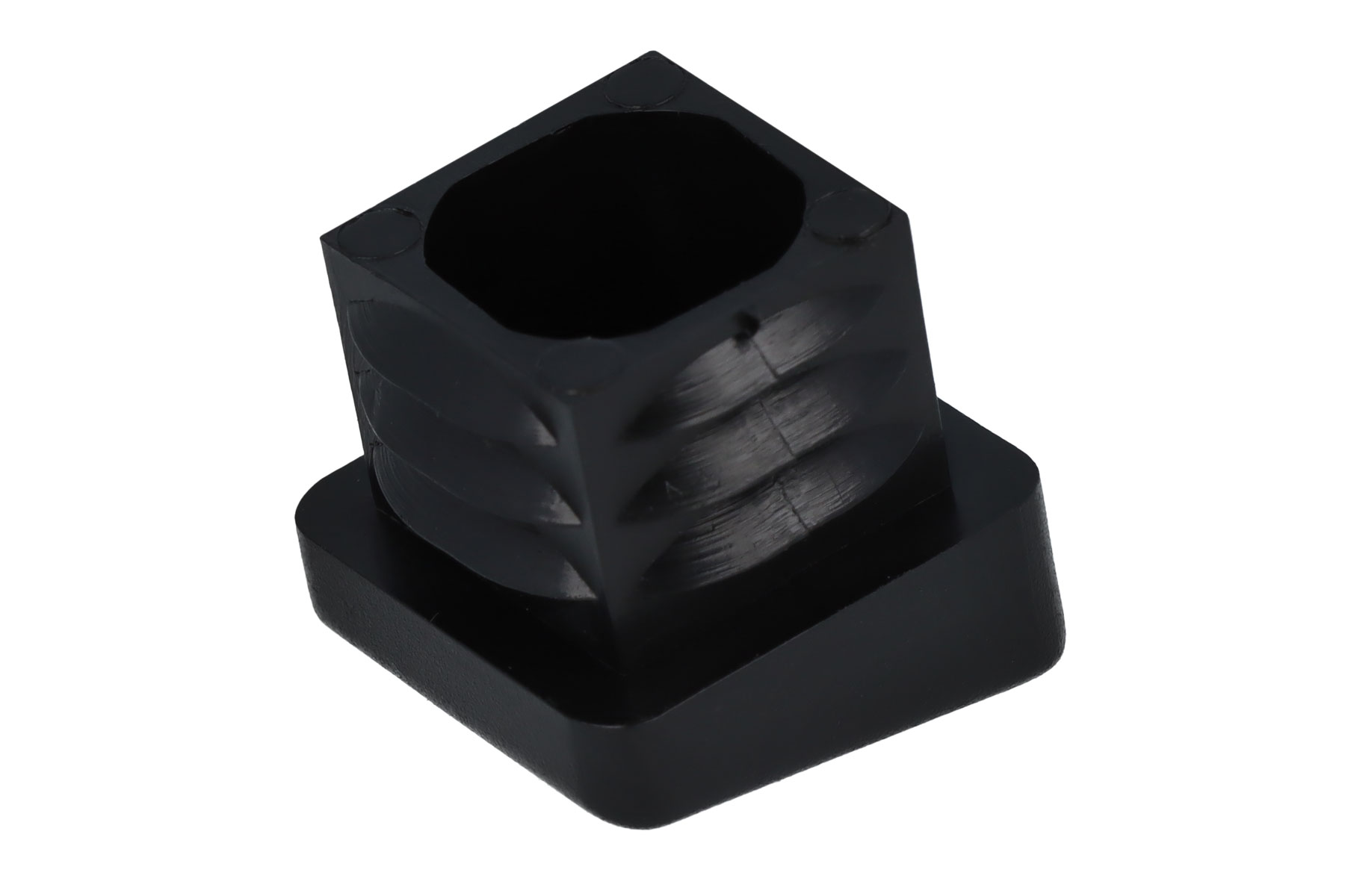 Lamellenstopfen eckig für schräge Stuhlbeine 20 x 20 mm