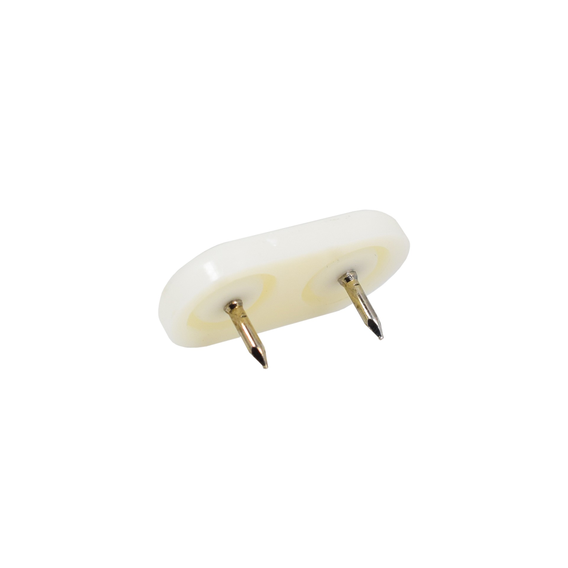 Kunststoffgleiter mit Nagel oval 35 x 18 mm