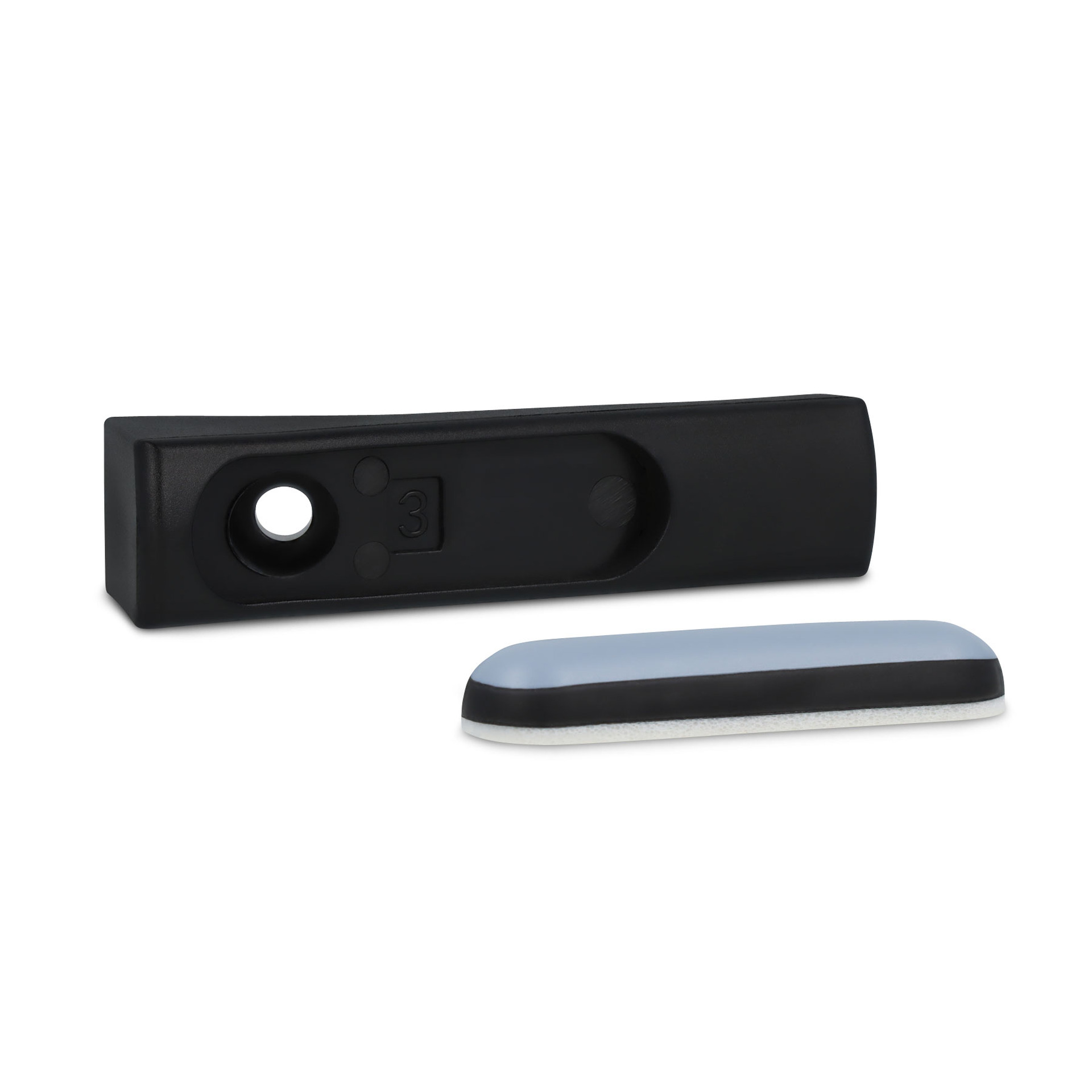 Teflongleiter mit Kippschutz schwarz 15 mm