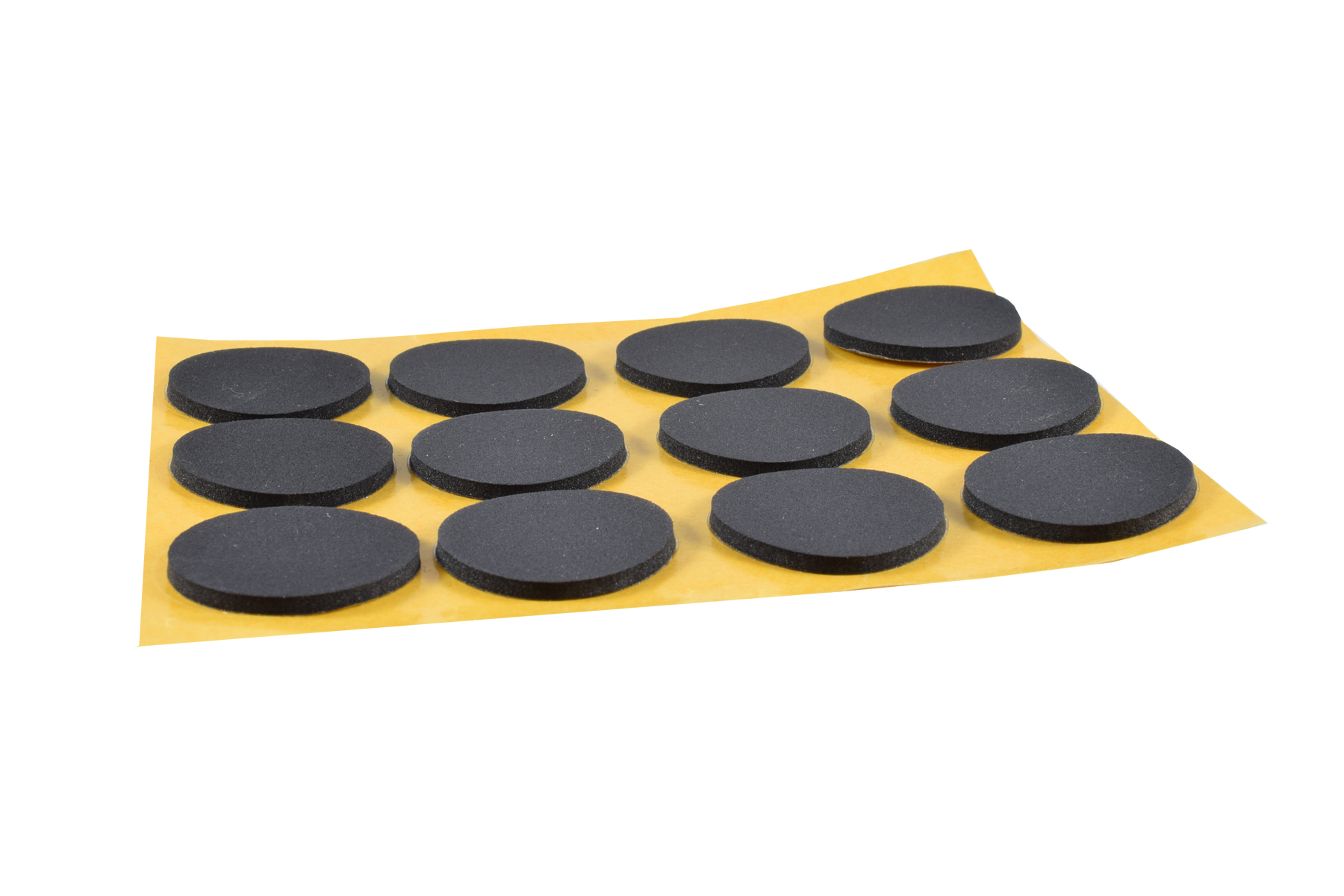 Anti Rutsch Pads selbstklebend 28 mm schwarz (12 Stück)