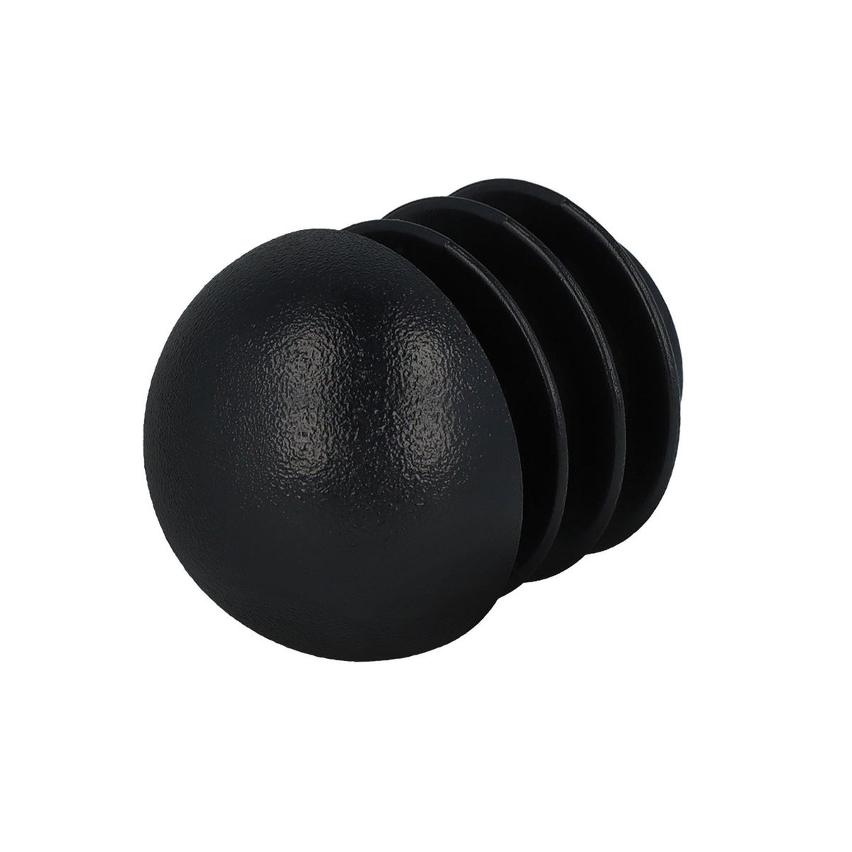 Stopfen mit Kugelkopf schwarz 16,2 - 17,5 mm