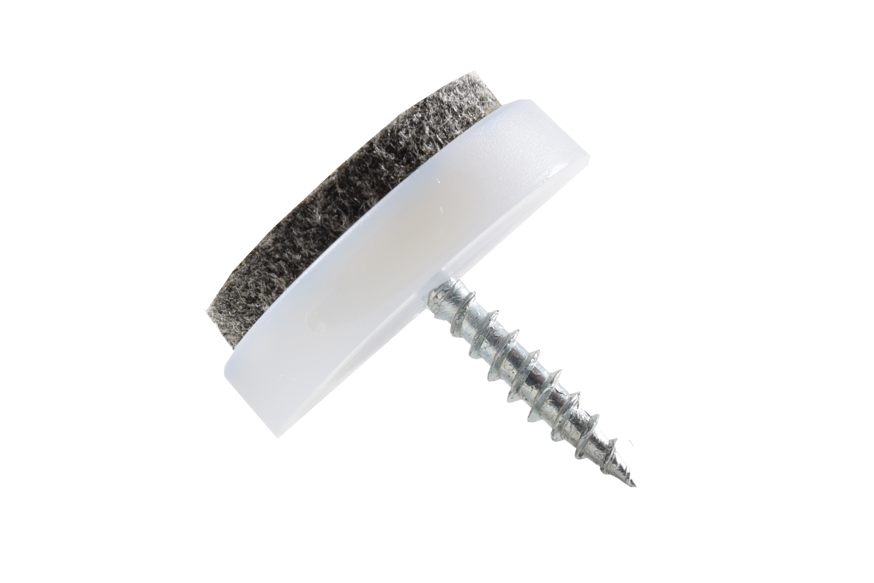 Filzgleiter Schraube weiss 24 mm