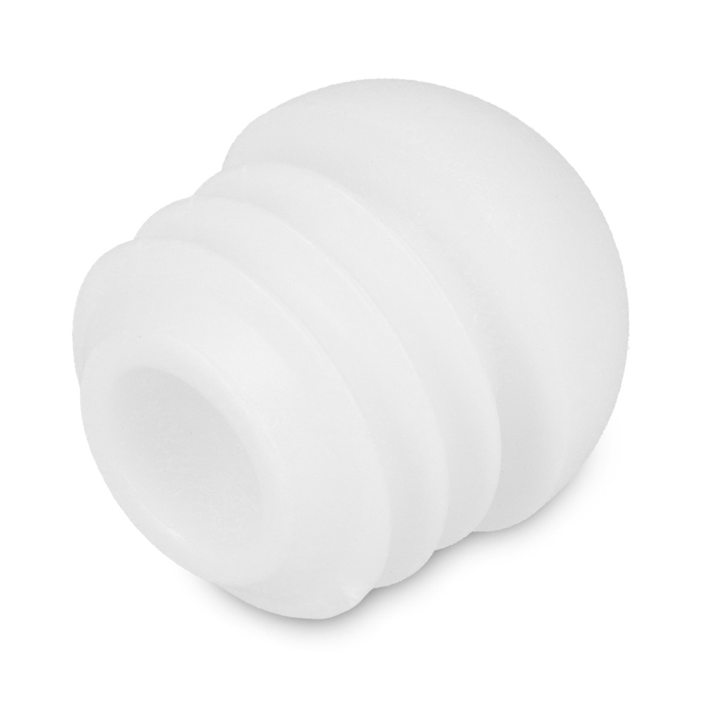 Stopfen mit Kugelkopf weiss 14,5 - 15,8 mm