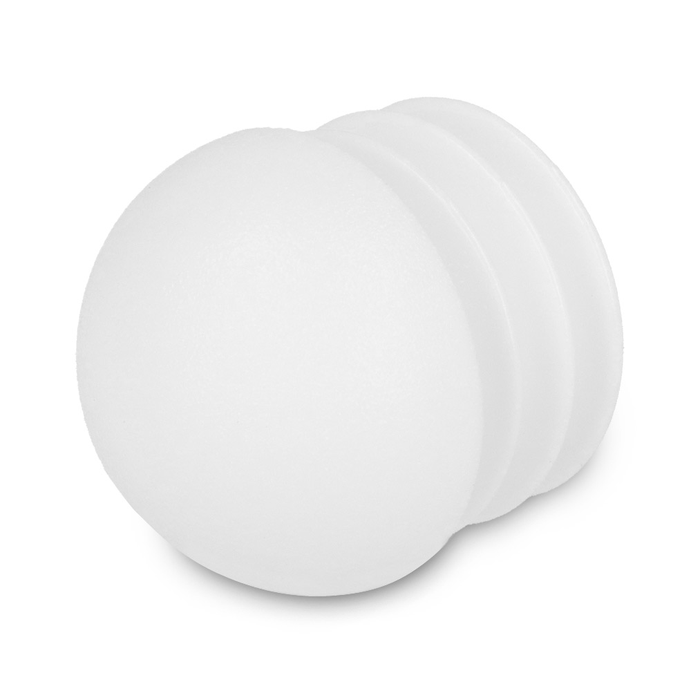 Stopfen mit Kugelkopf weiss 14,5 - 15,8 mm
