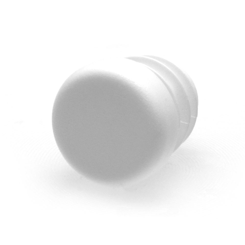 Runde Stopfen weiss 14 mm