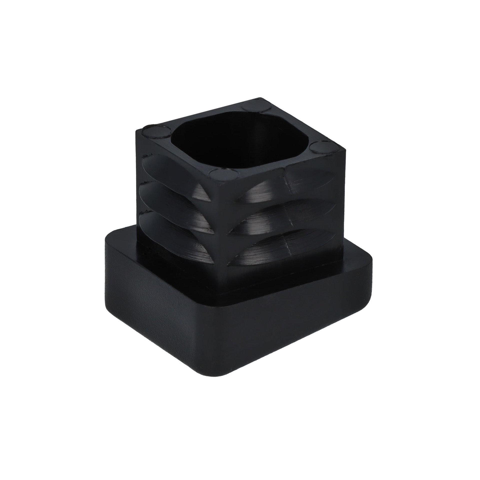 Lamellenstopfen eckig für schräge Stuhlbeine 20 x 20 mm
