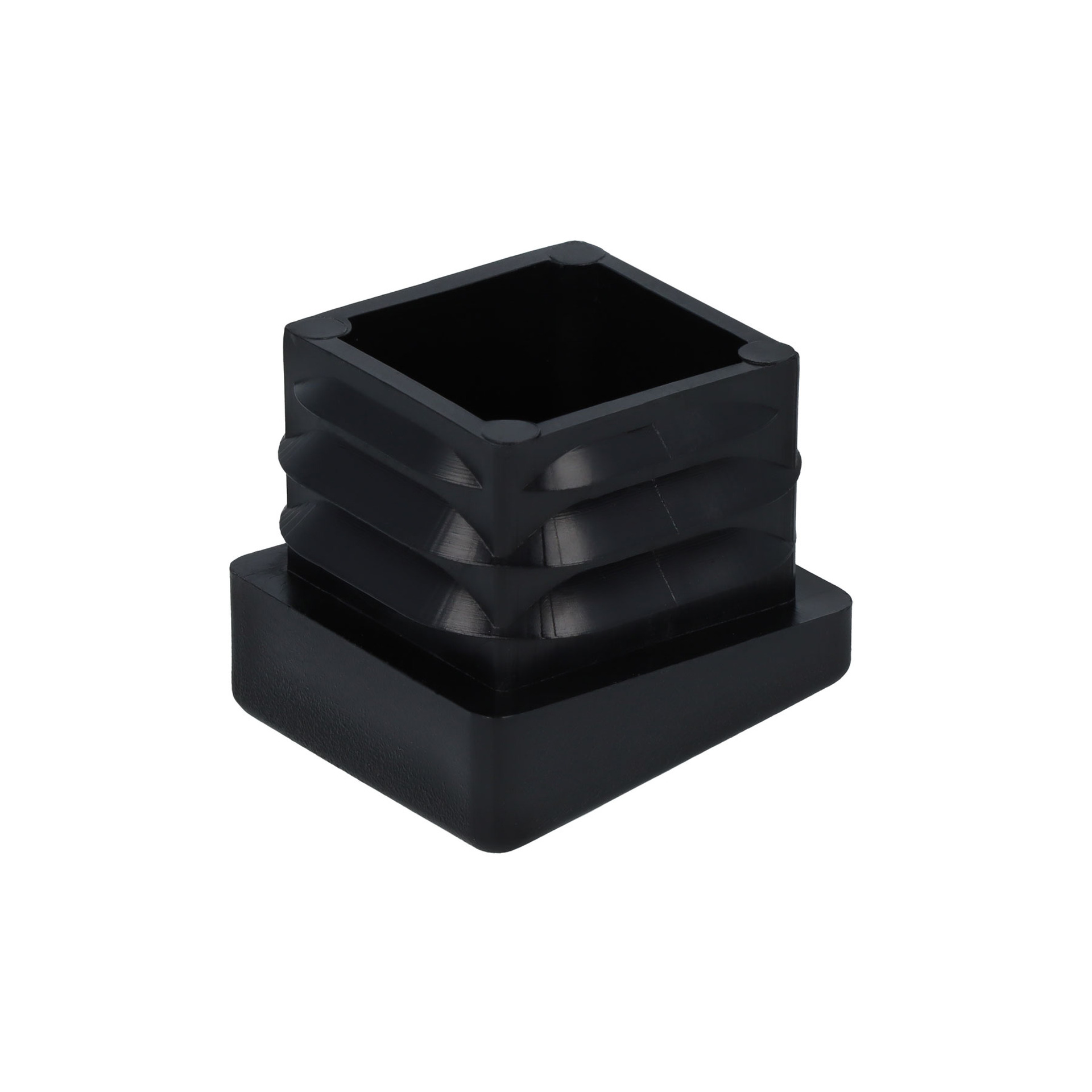 Lamellenstopfen eckig für schräge Stuhlbeine 25 x 25 mm