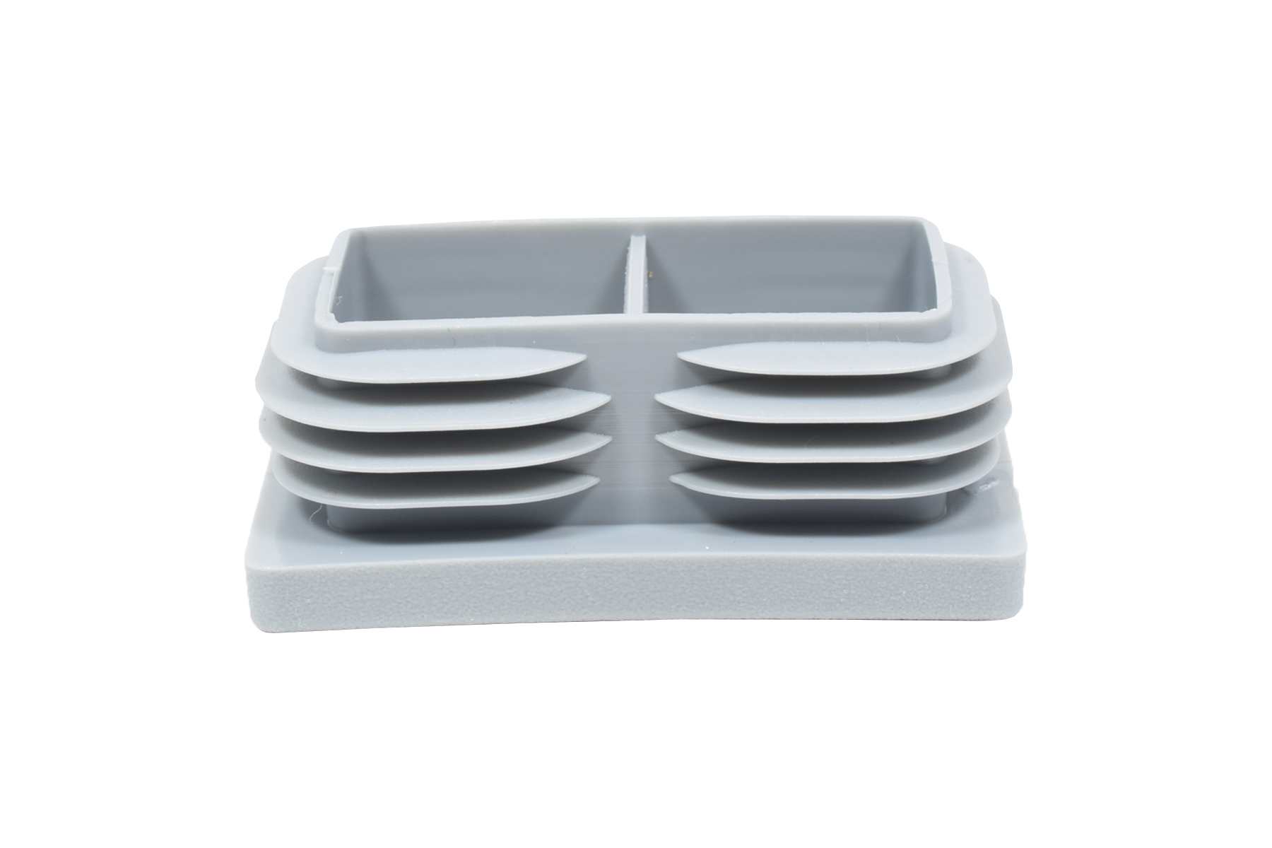 Lamellenstopfen 50 x 30 mm grau
