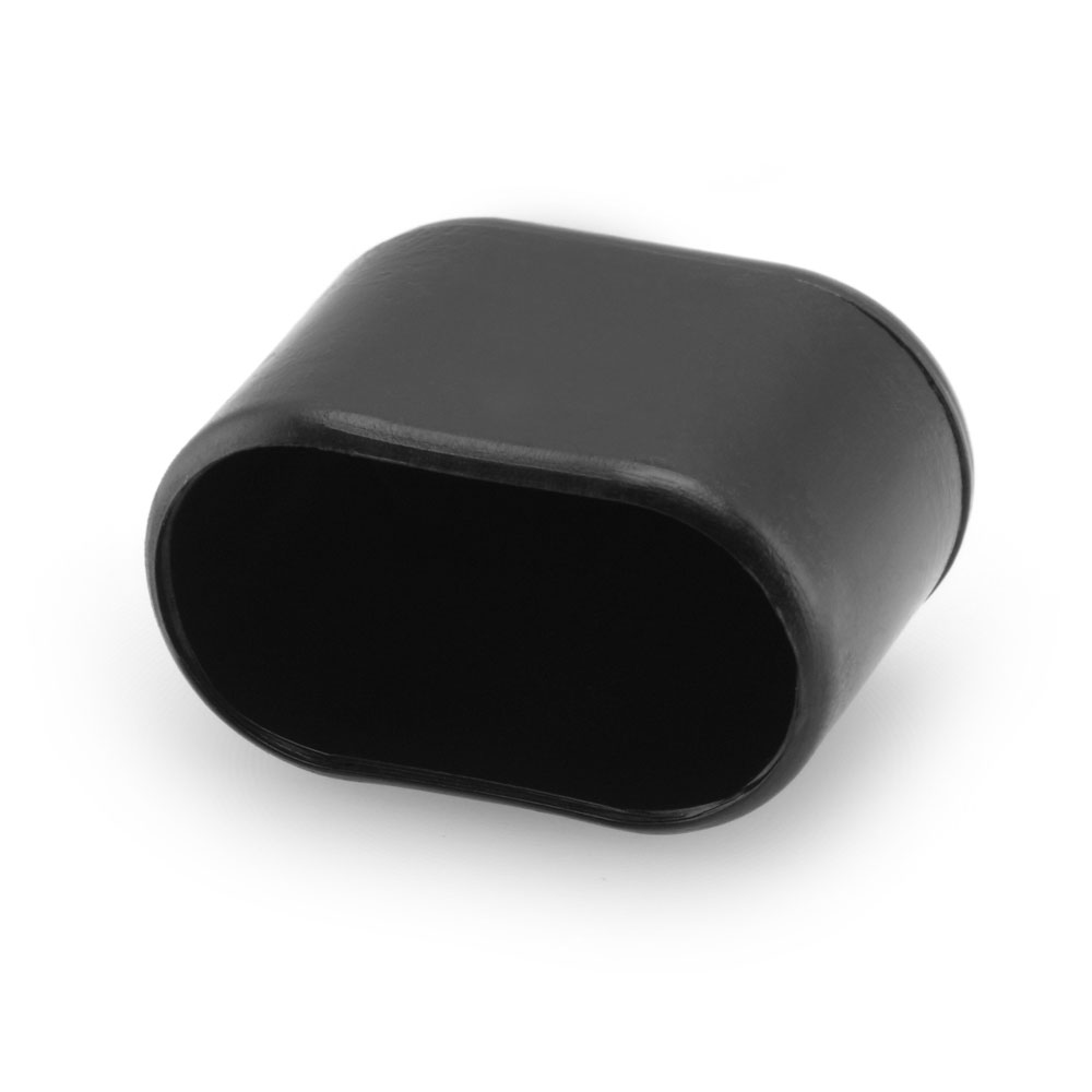 Fusskappen oval 30 x 15 mm schwarz
