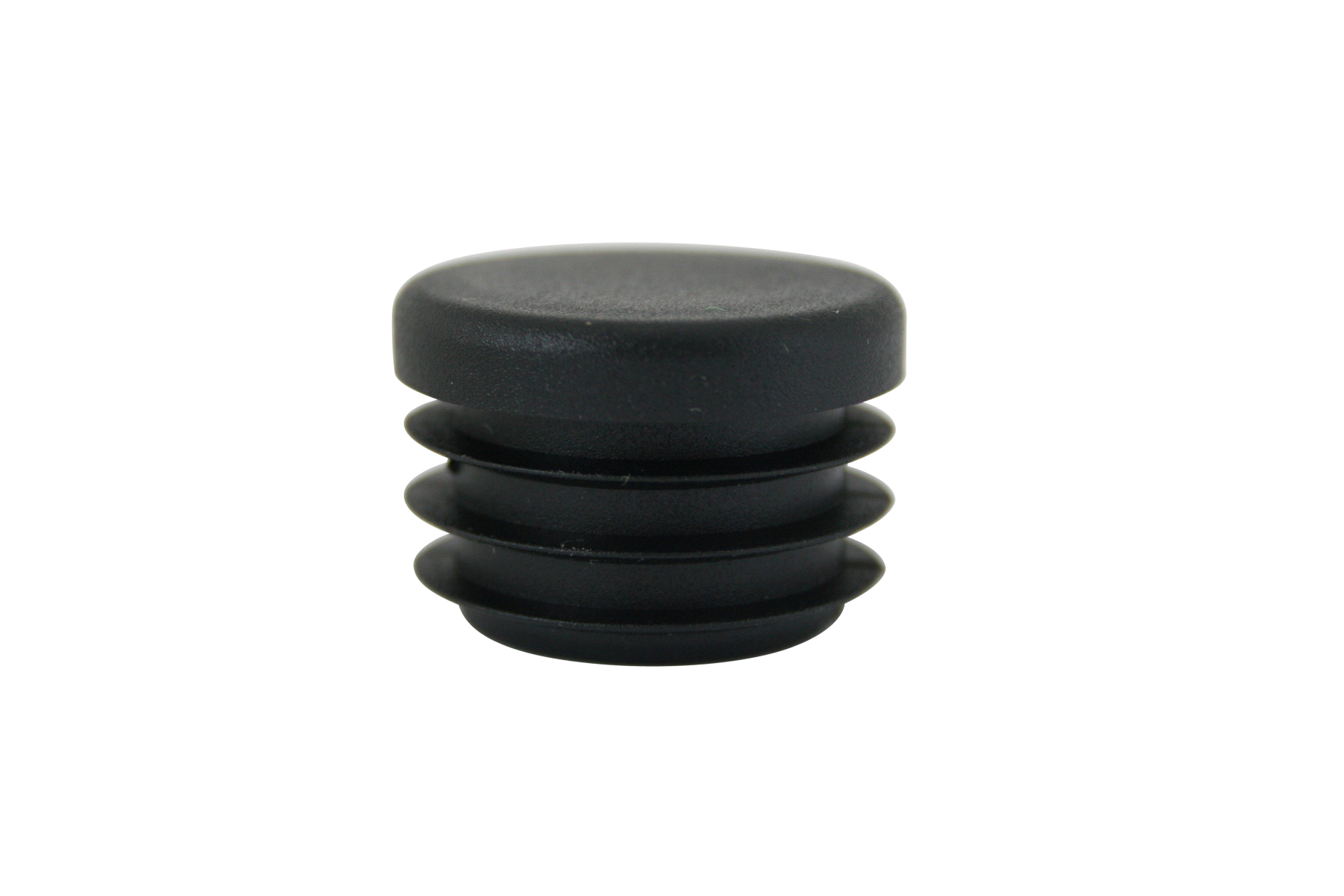 Runde Stopfen schwarz 13 mm