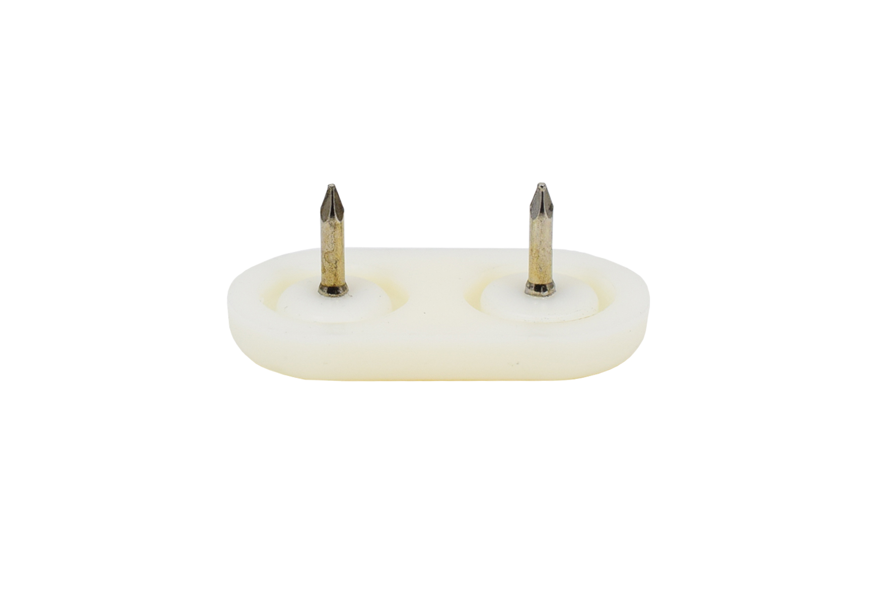 Kunststoffgleiter mit Nagel oval 35 x 18 mm