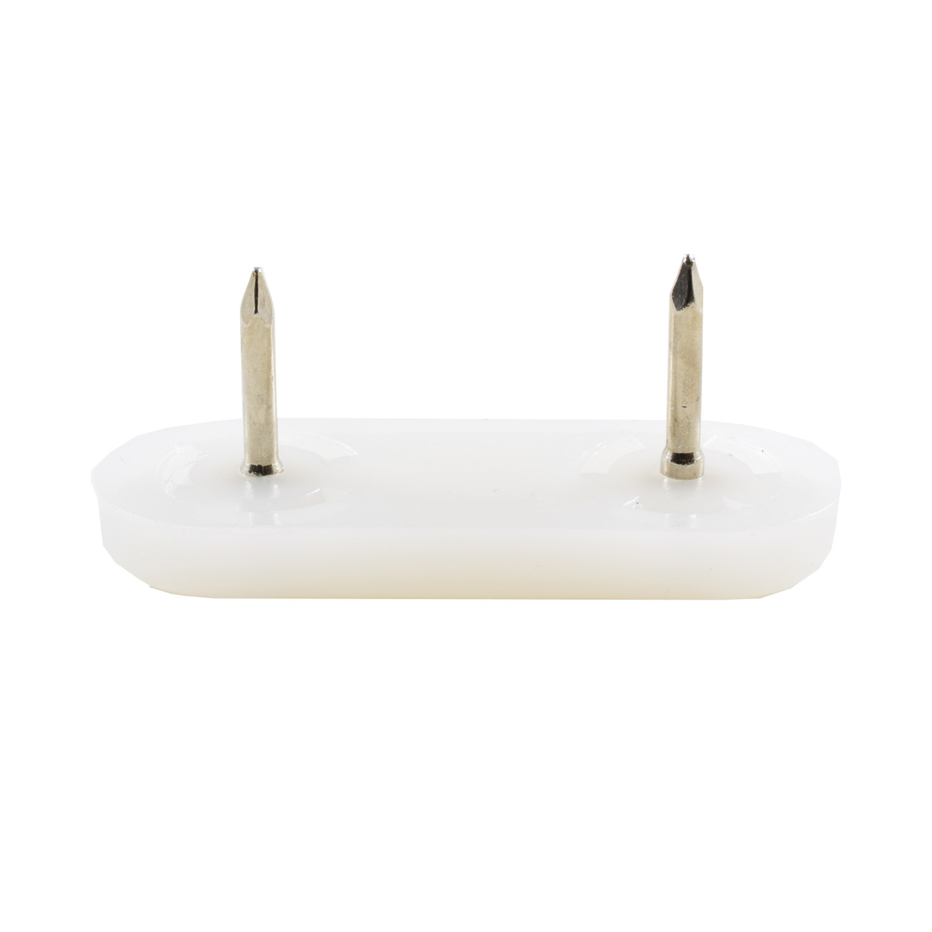 Kunststoffgleiter mit Nagel oval 44 x 16 mm