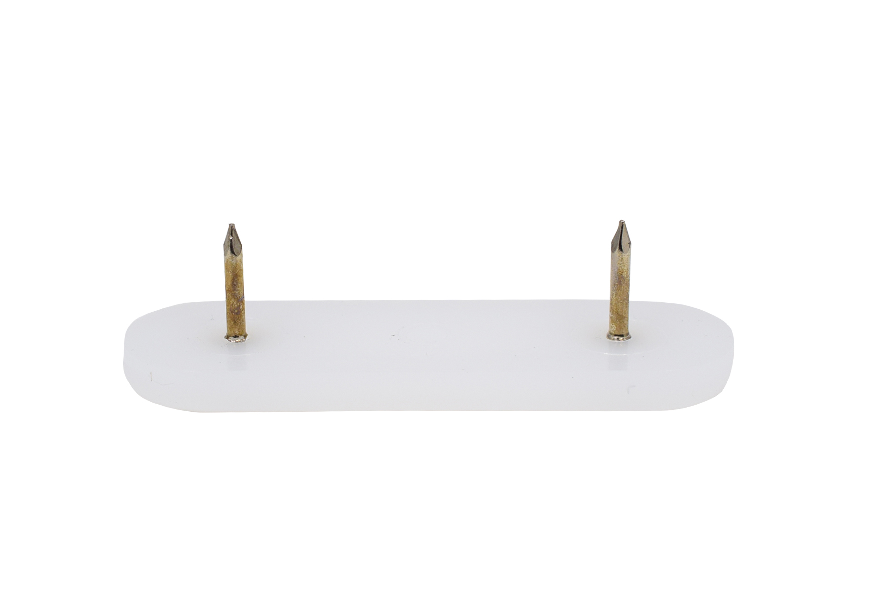 Kunststoffgleiter mit Nagel oval 62 x 18 mm
