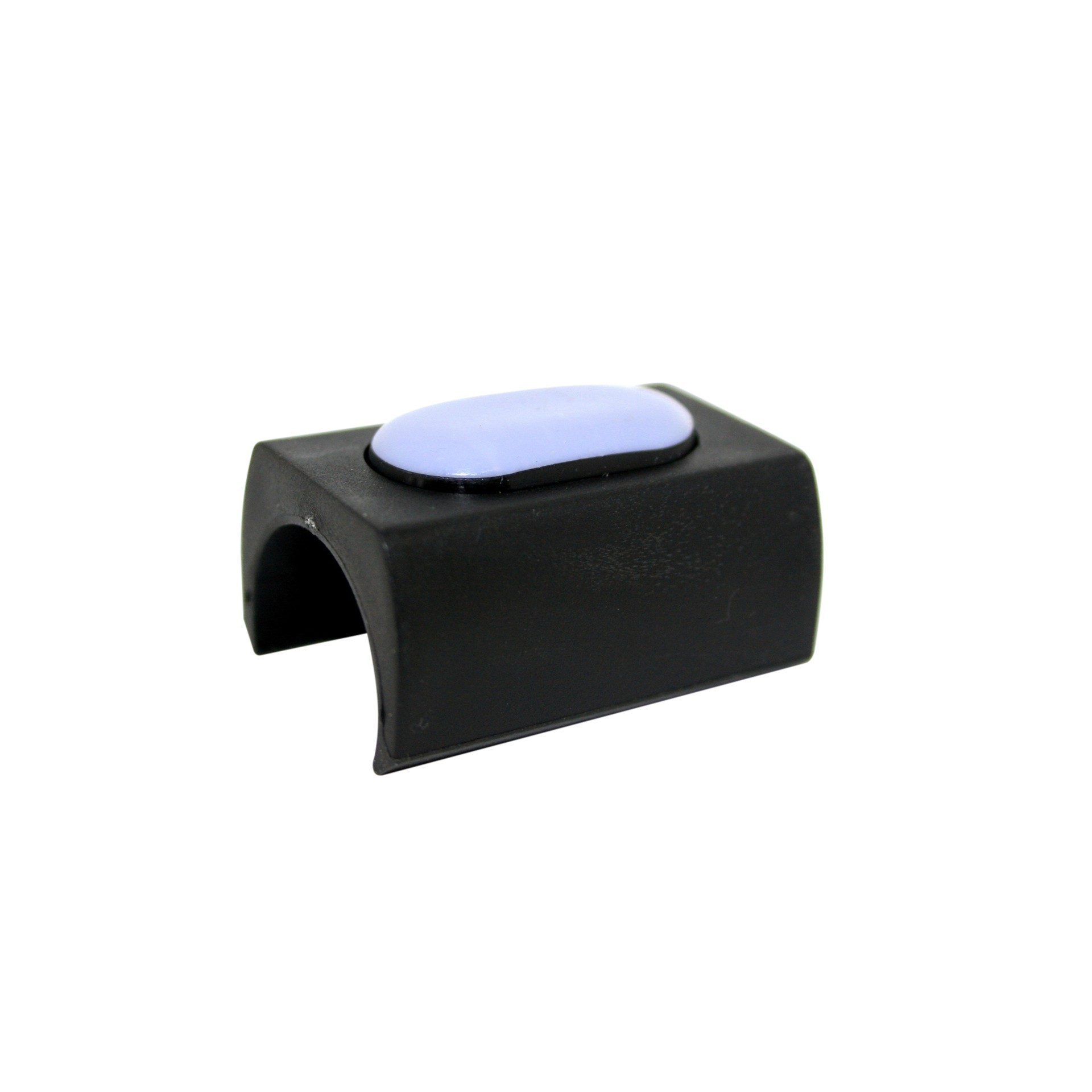 Klemmgleiter Teflon schwarz 20,0-22,9 mm mit Zapfen