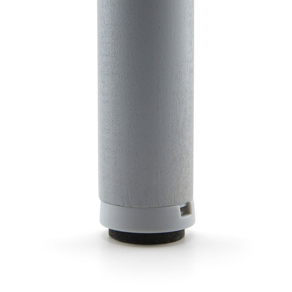 Schraubgleiter Set mit Einsatz "Natural" alu (silber) 20 mm