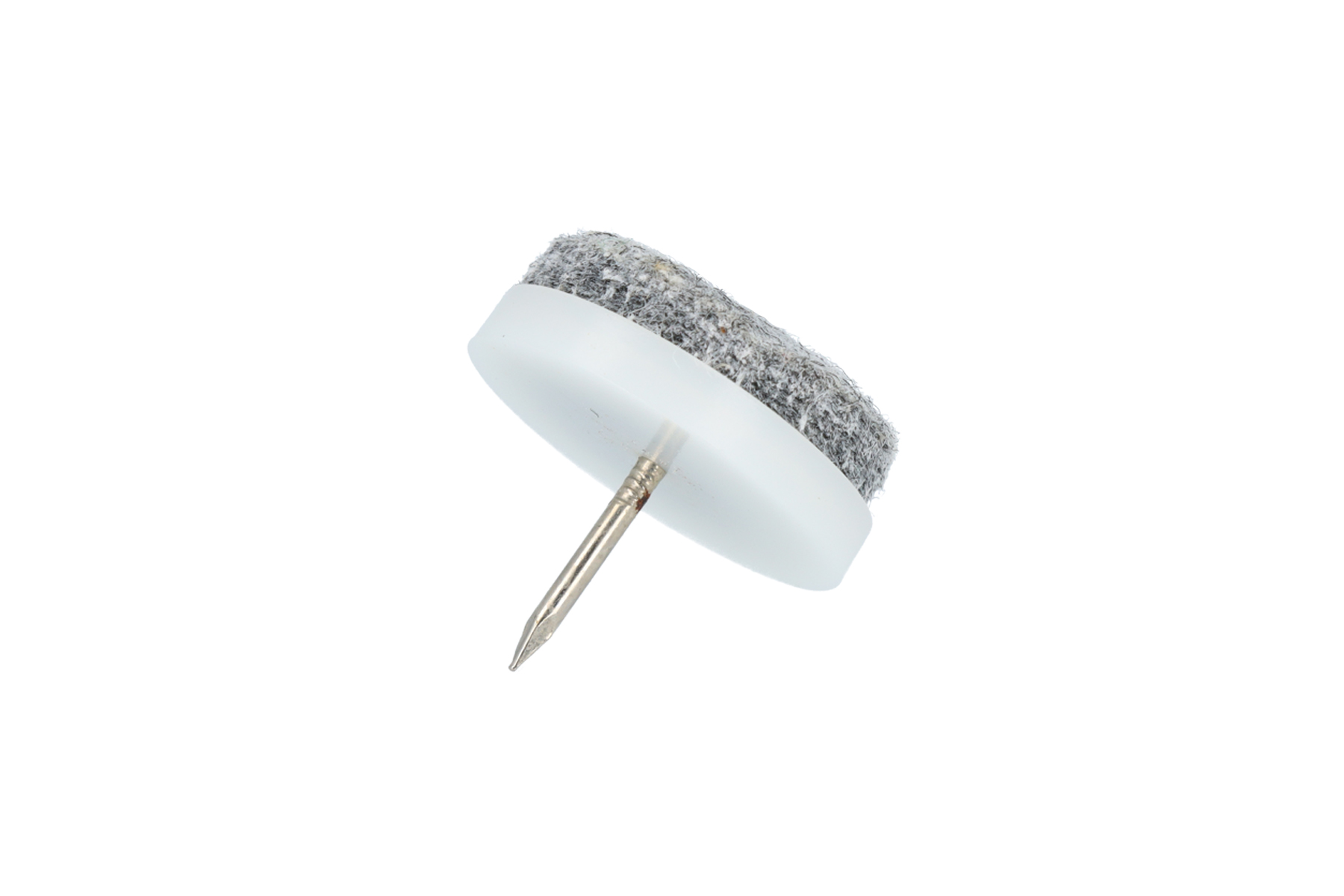 Filzgleiter mit Nagel weiss 24 mm