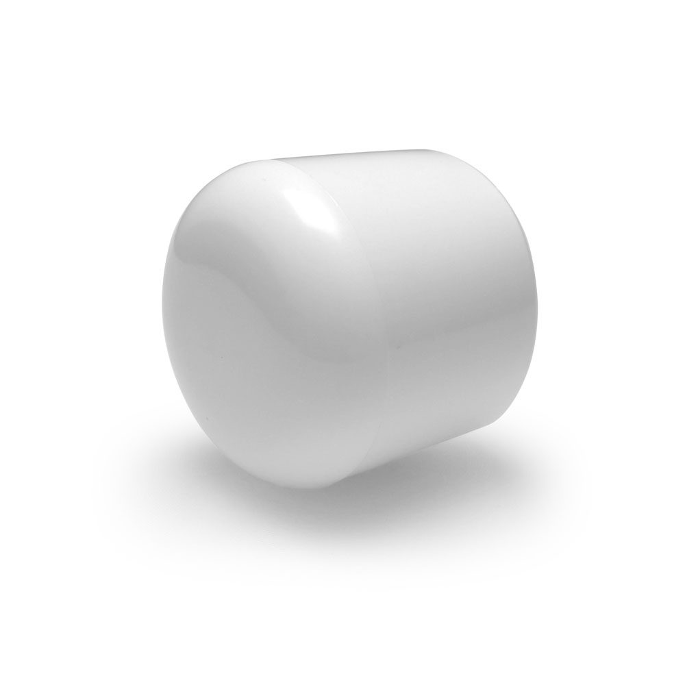 Fusskappen rund 34 mm weiss