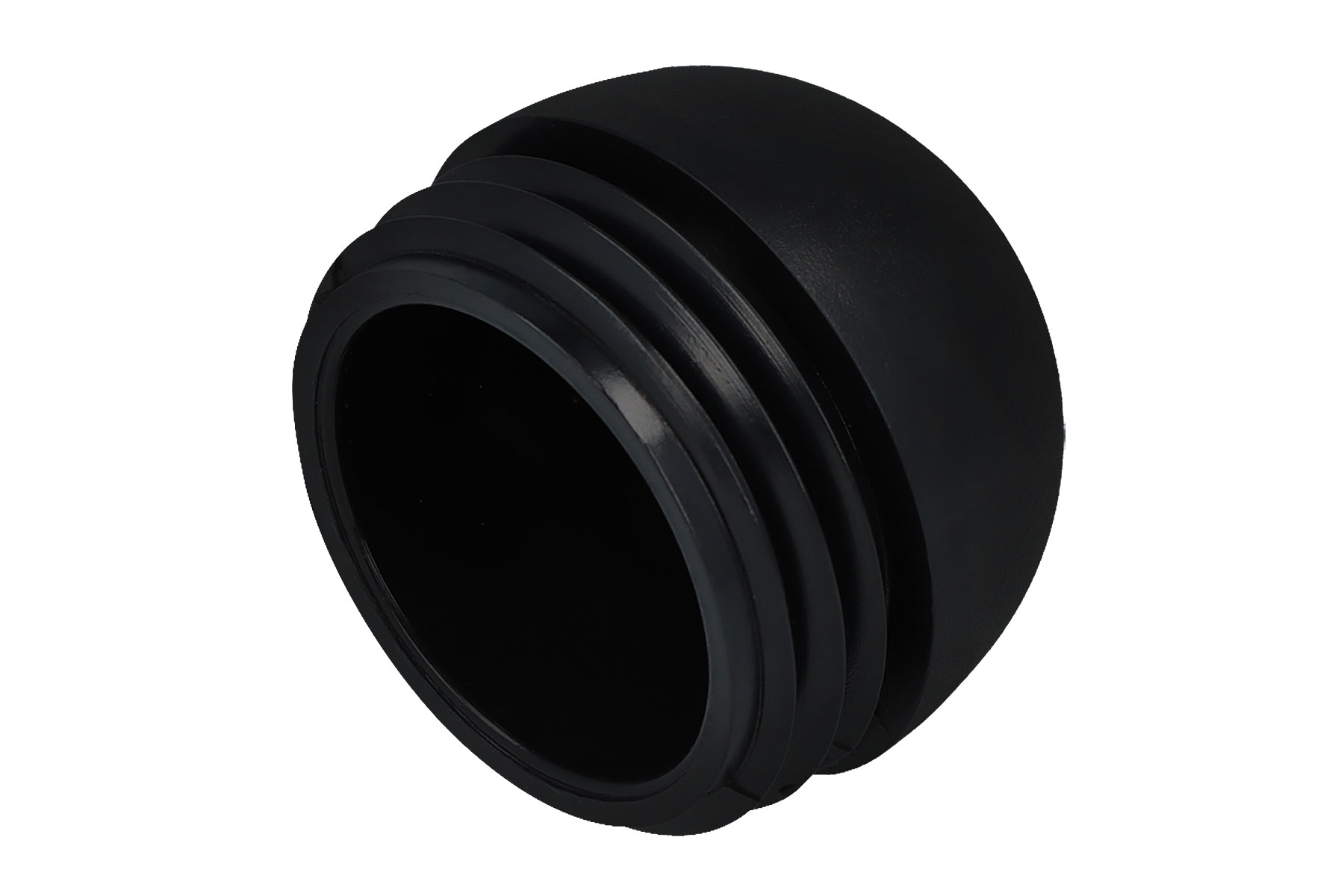Stopfen mit Kugelkopf schwarz 35,0 - 37,0 mm