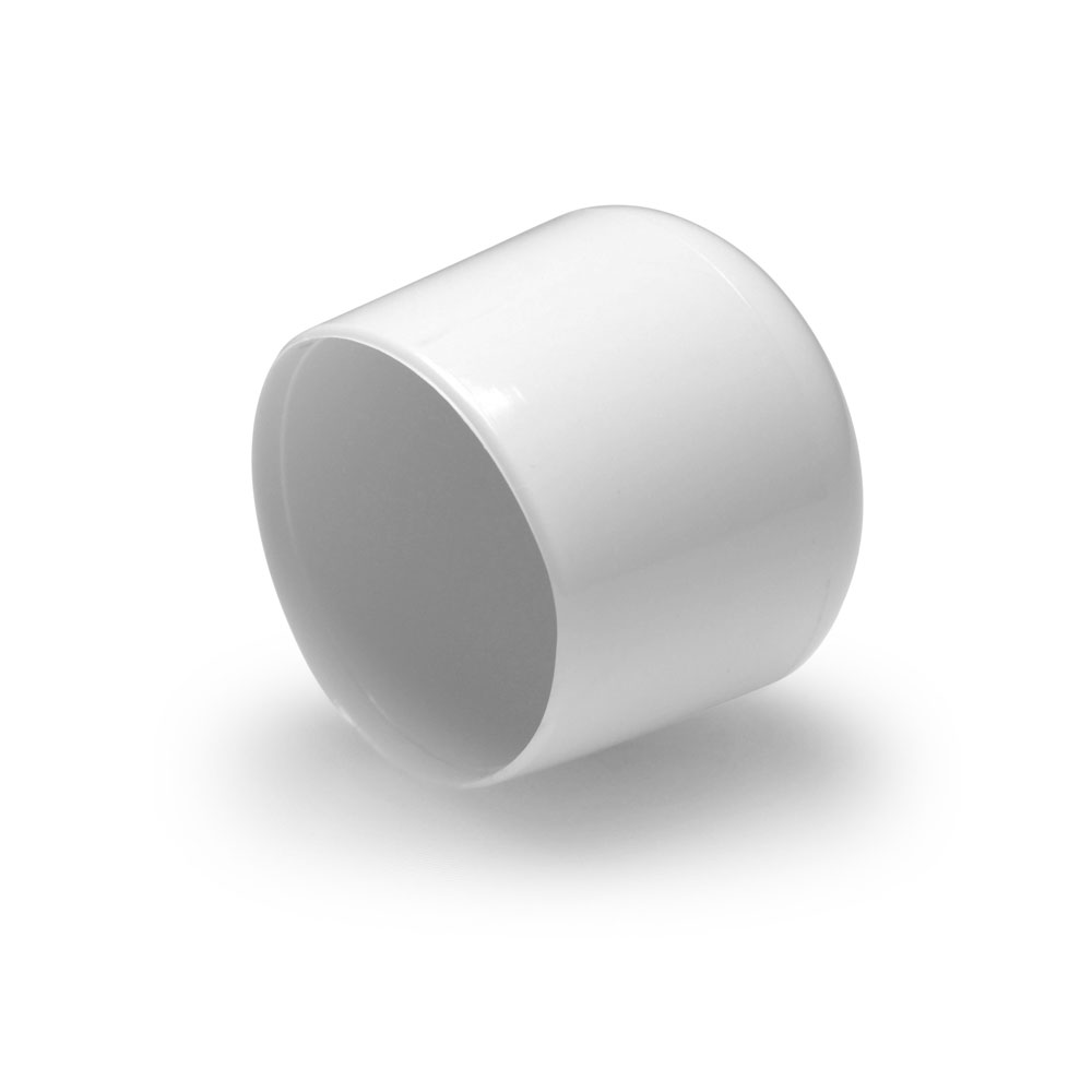 Fusskappen rund 38 mm weiss