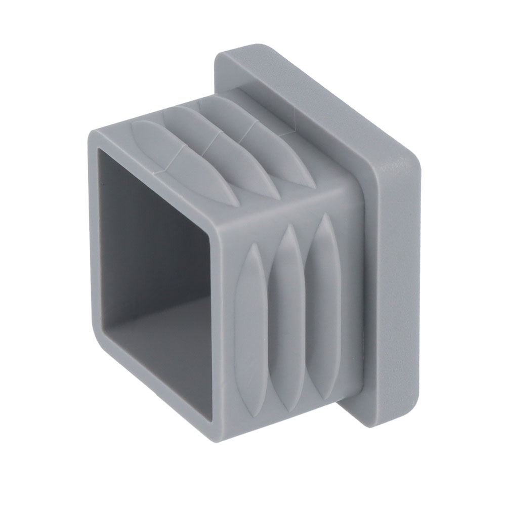 Lamellenstopfen grau 25 x 25 mm