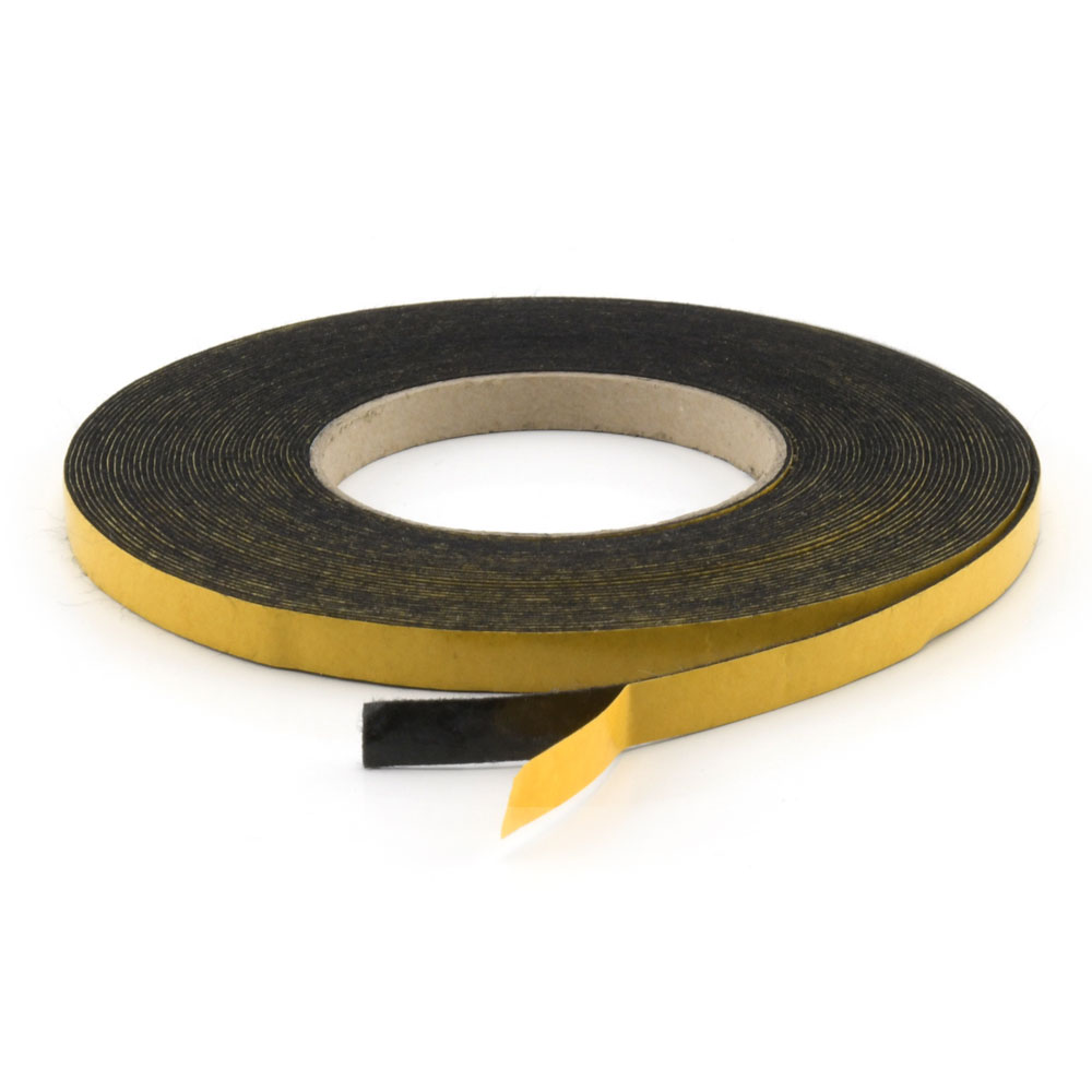 Filzband 1 mm selbstklebend 10 mm dunkel