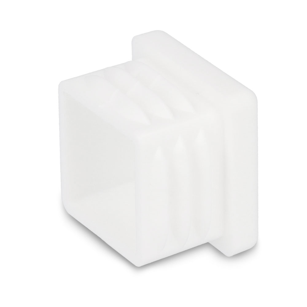 Lamellenstopfen weiss 25 x 25 mm
