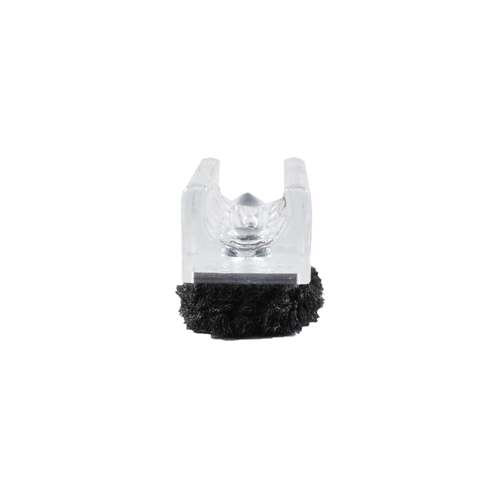 Chairfixx Klemmgleiter transparent 12 mm mit Zapfen