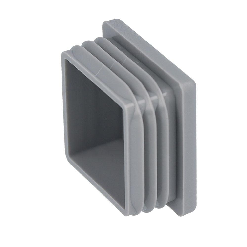 Lamellenstopfen grau 40 x 40 mm