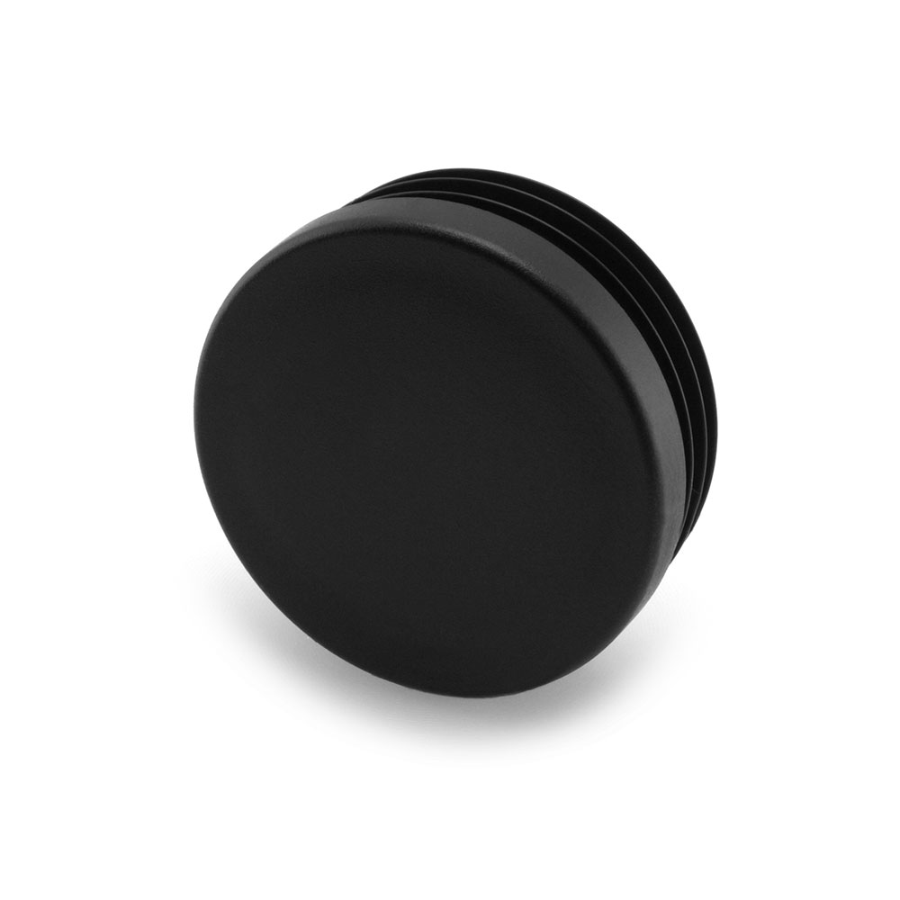Runde Stopfen schwarz 45 mm