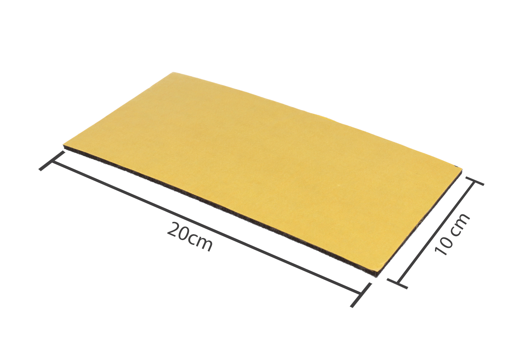 Filzzuschnitt selbstklebend 100 x 200 mm
