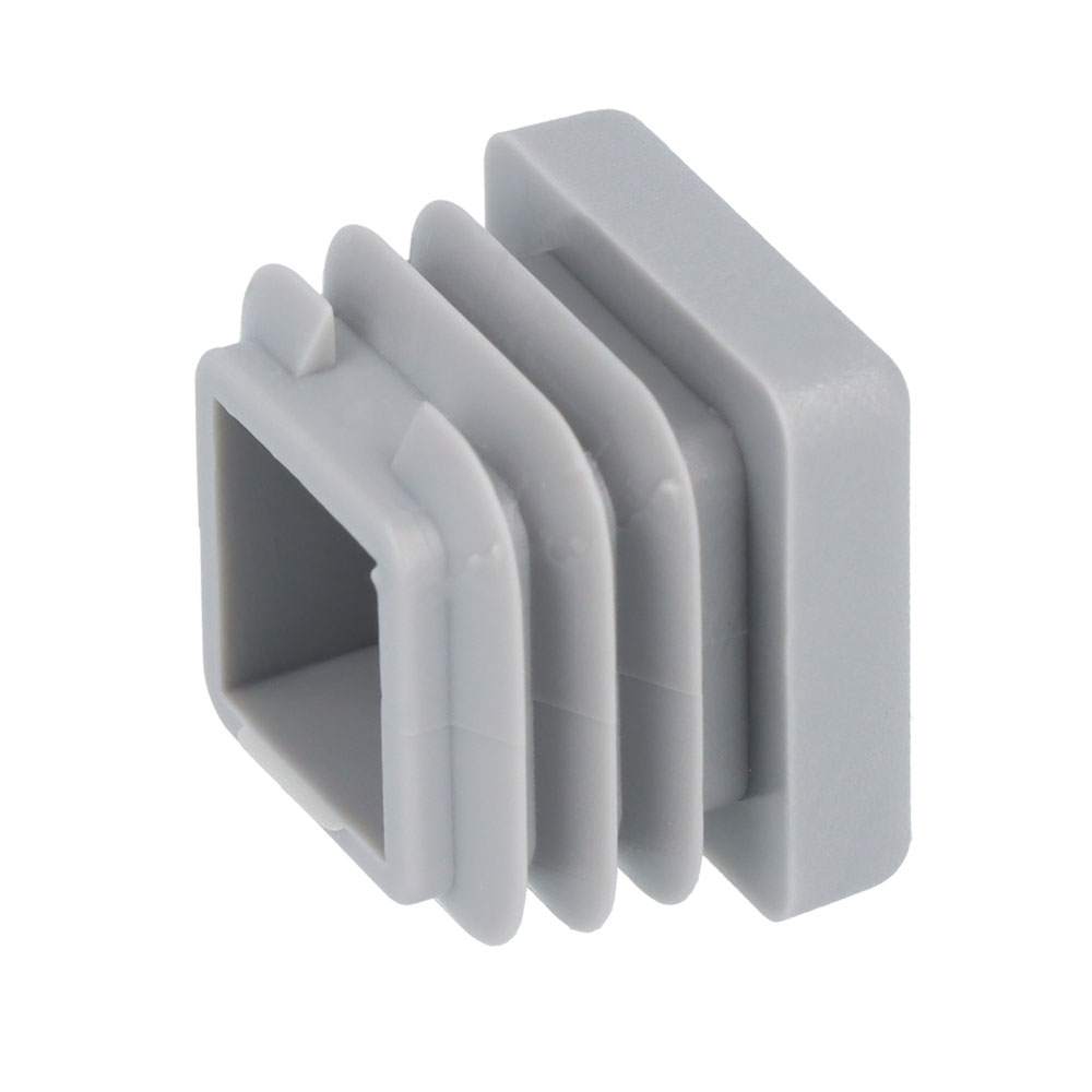 Lamellenstopfen grau 20 x 20 mm