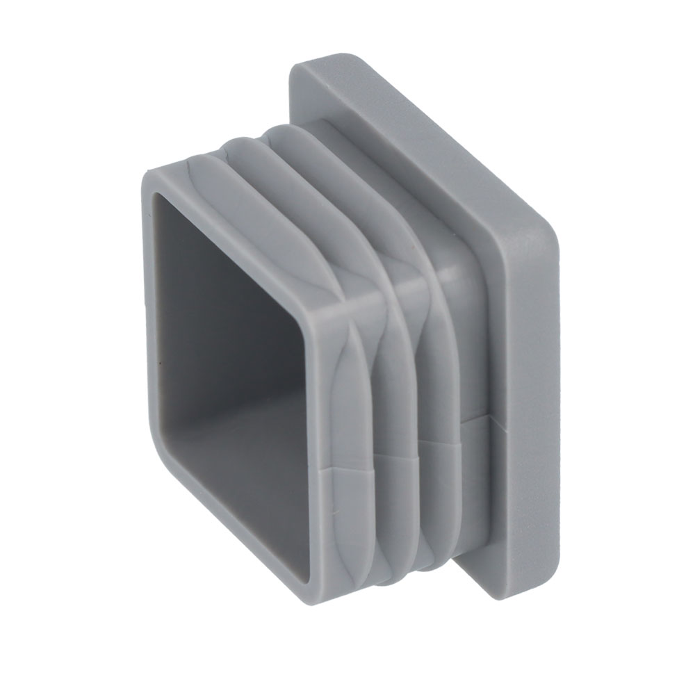 Lamellenstopfen grau 30 x 30 mm