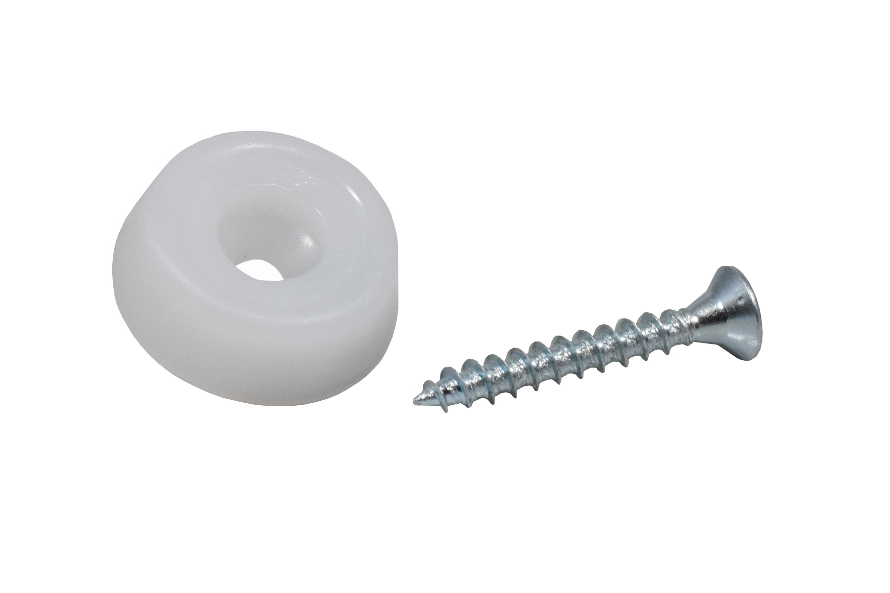 Kunststoffgleiter zum Schrauben 20 mm weiss