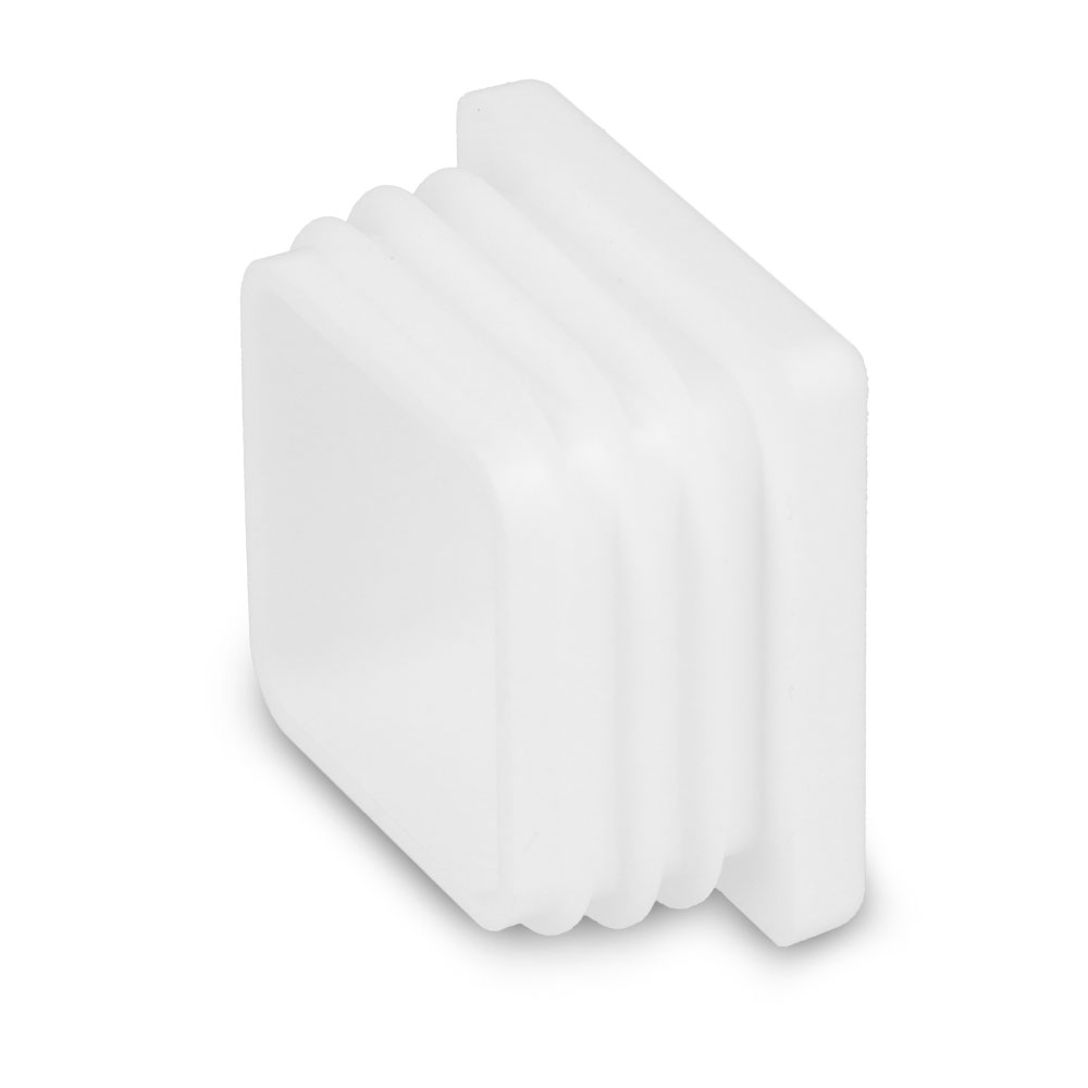Lamellenstopfen weiss 40 x 40 mm