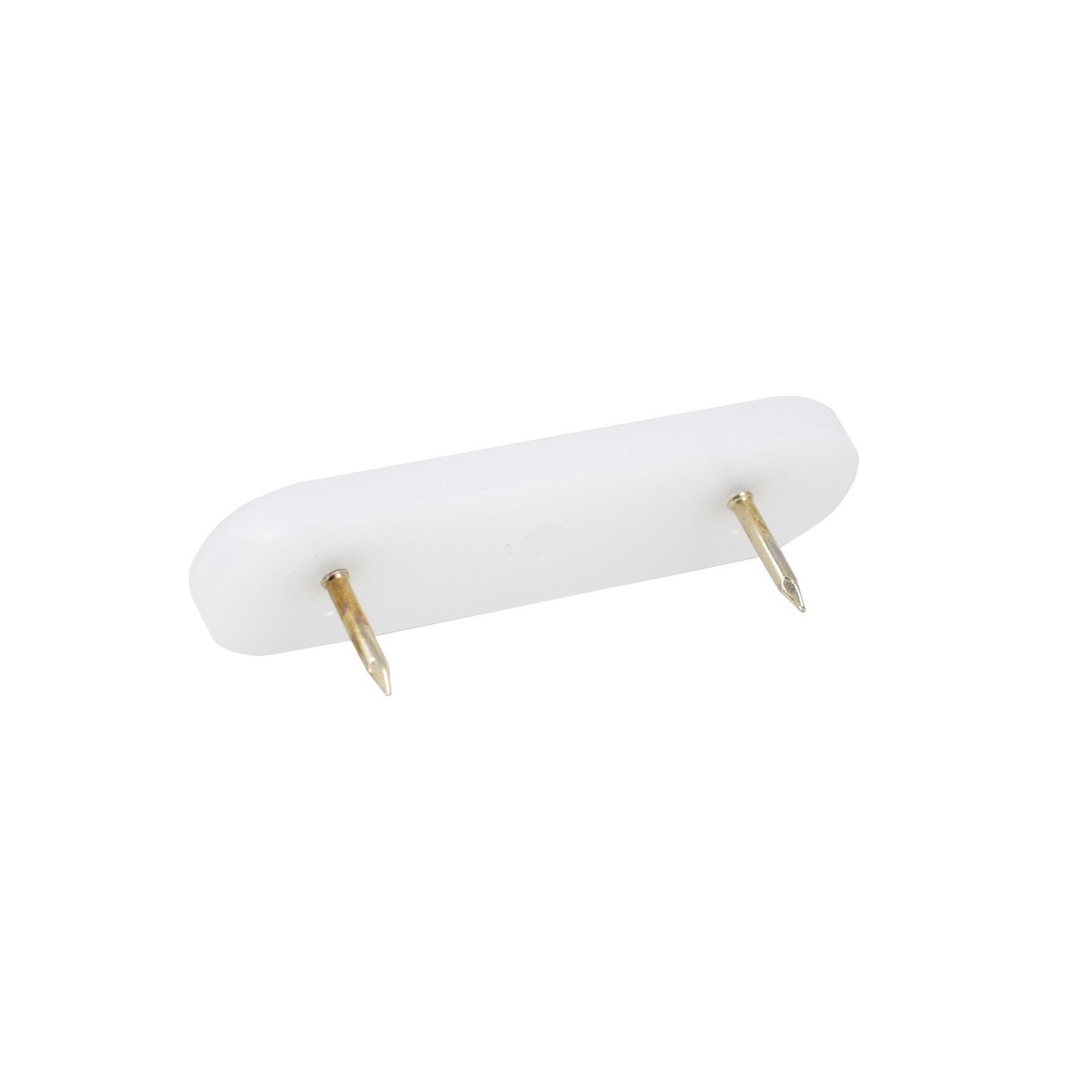 Kunststoffgleiter mit Nagel oval 62 x 18 mm