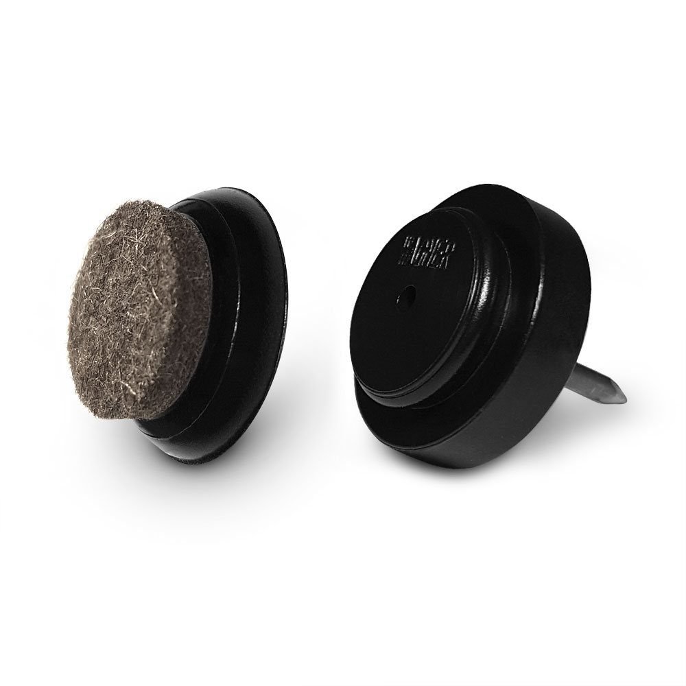 Nagelgleiter Set rund mit Einsatz Ultrasoft schwarz 20 mm