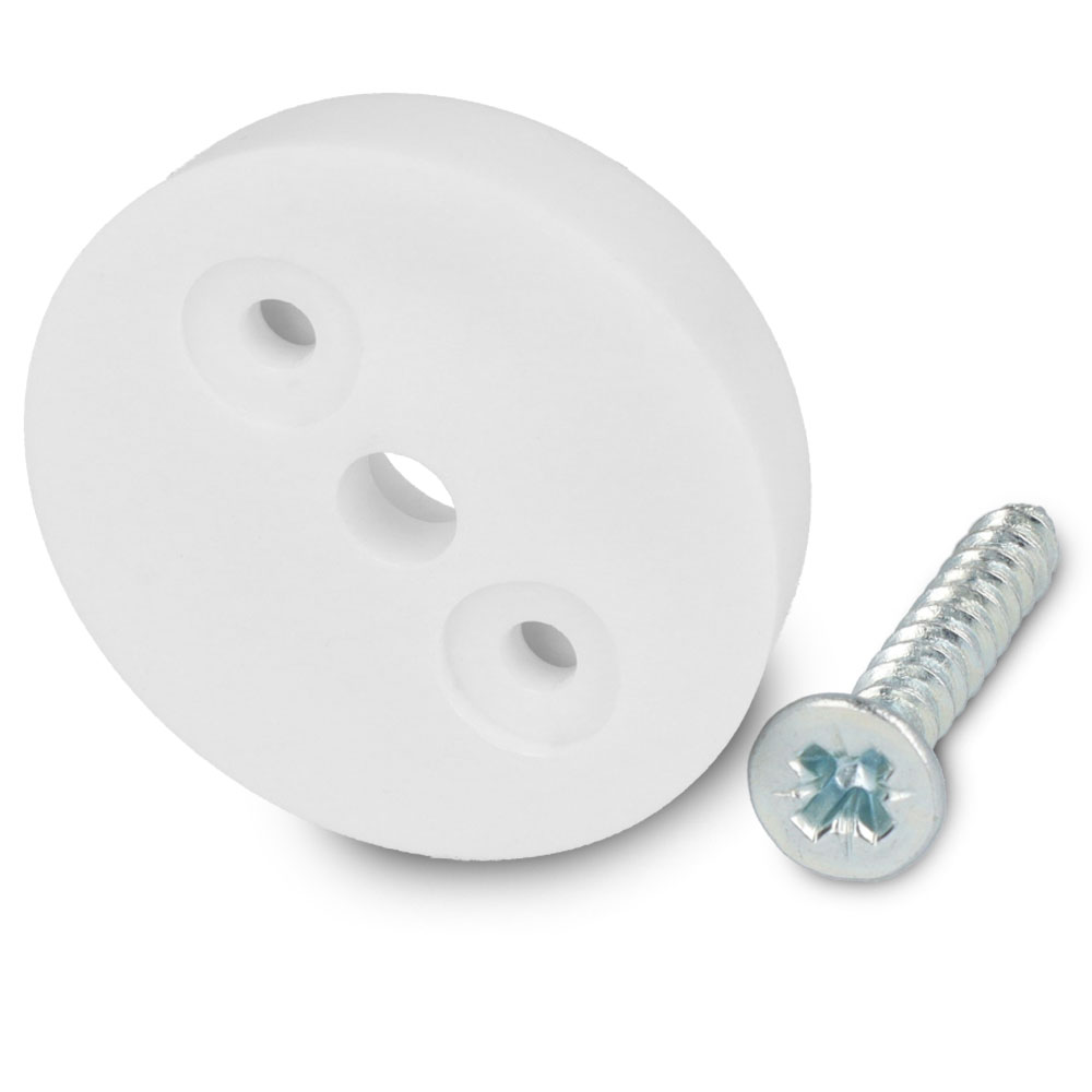 Stopper zum Schrauben 25 mm weiss