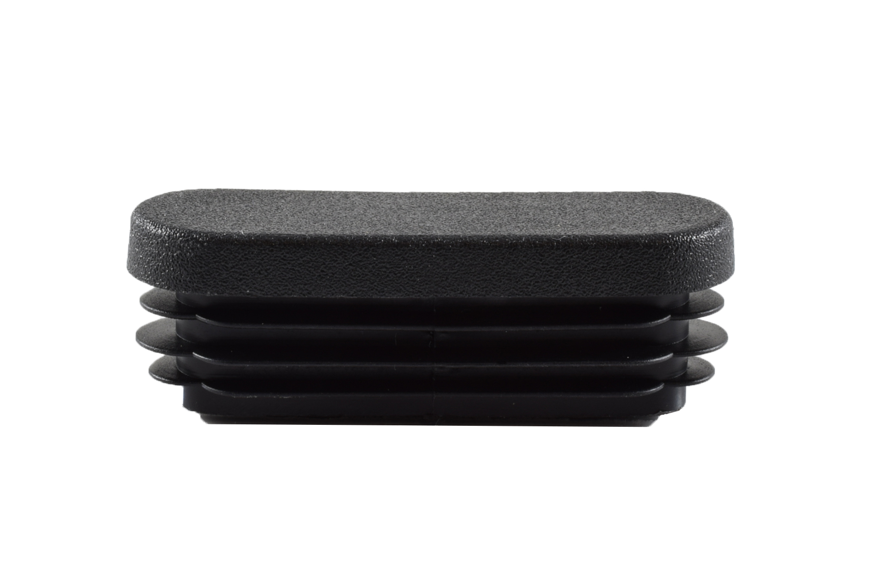 Lamellenstopfen oval 50 x 15 mm schwarz