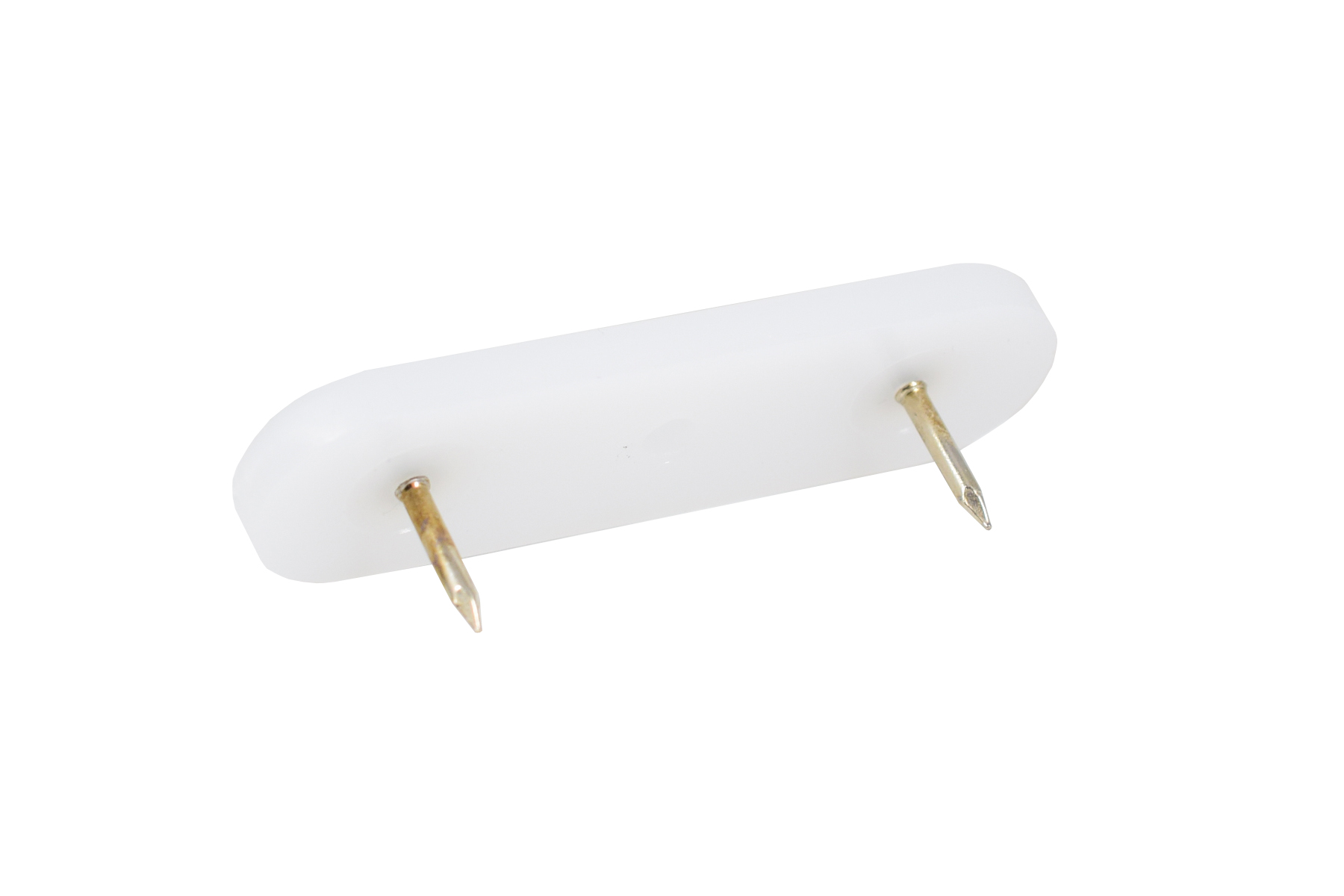 Kunststoffgleiter mit Nagel oval 62 x 18 mm
