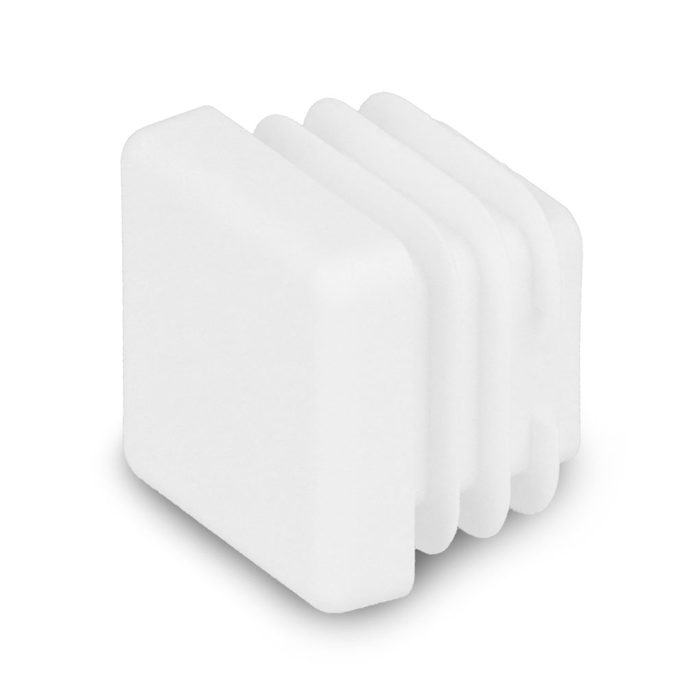 Lamellenstopfen weiss 20 x 20 mm