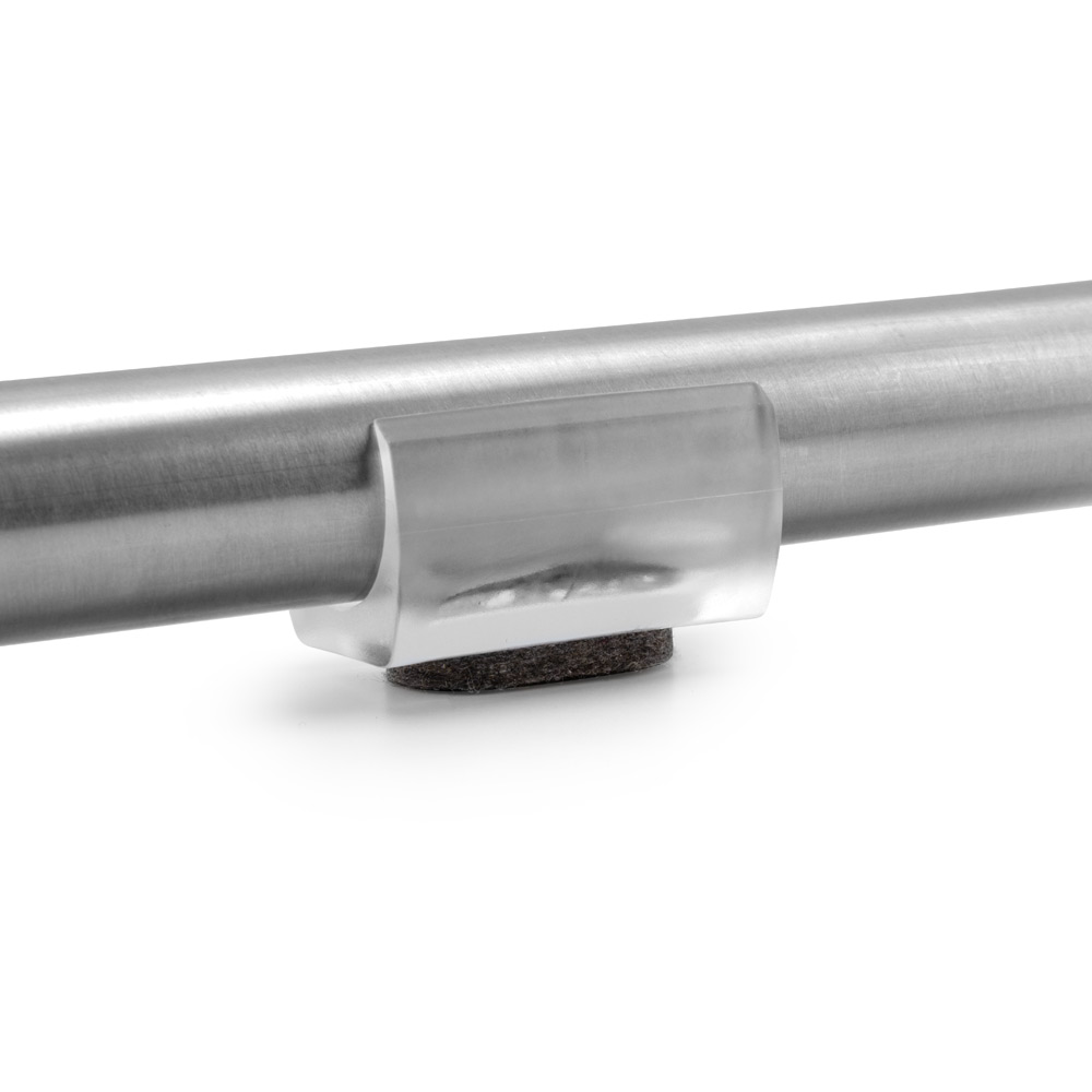 Klemmgleiter Filzfür Rundrohr transparent (23,0 - 24,5 mm)