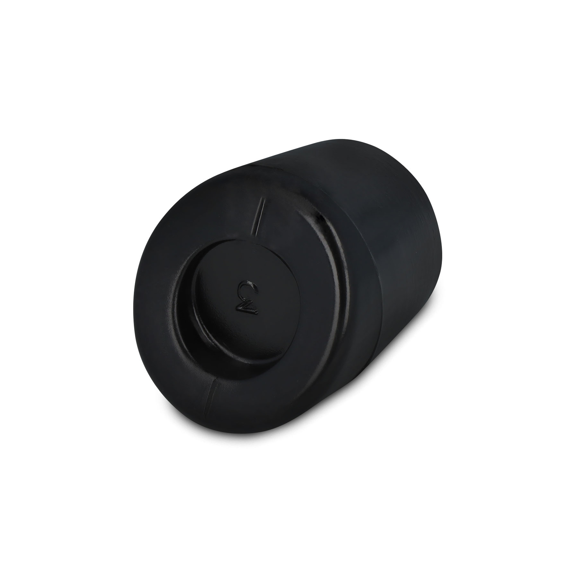Kappen für Rundrohr schräg 18 mm schwarz