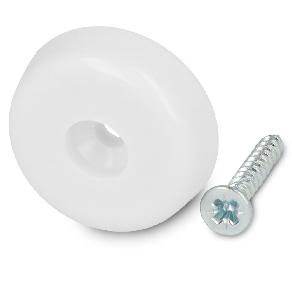 Stopper zum Schrauben 25 mm weiss