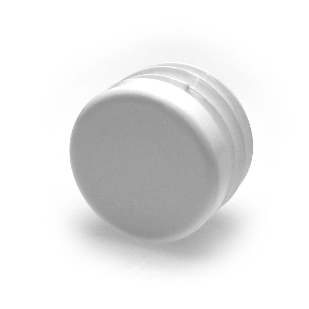 Runde Stopfen weiss 28 mm