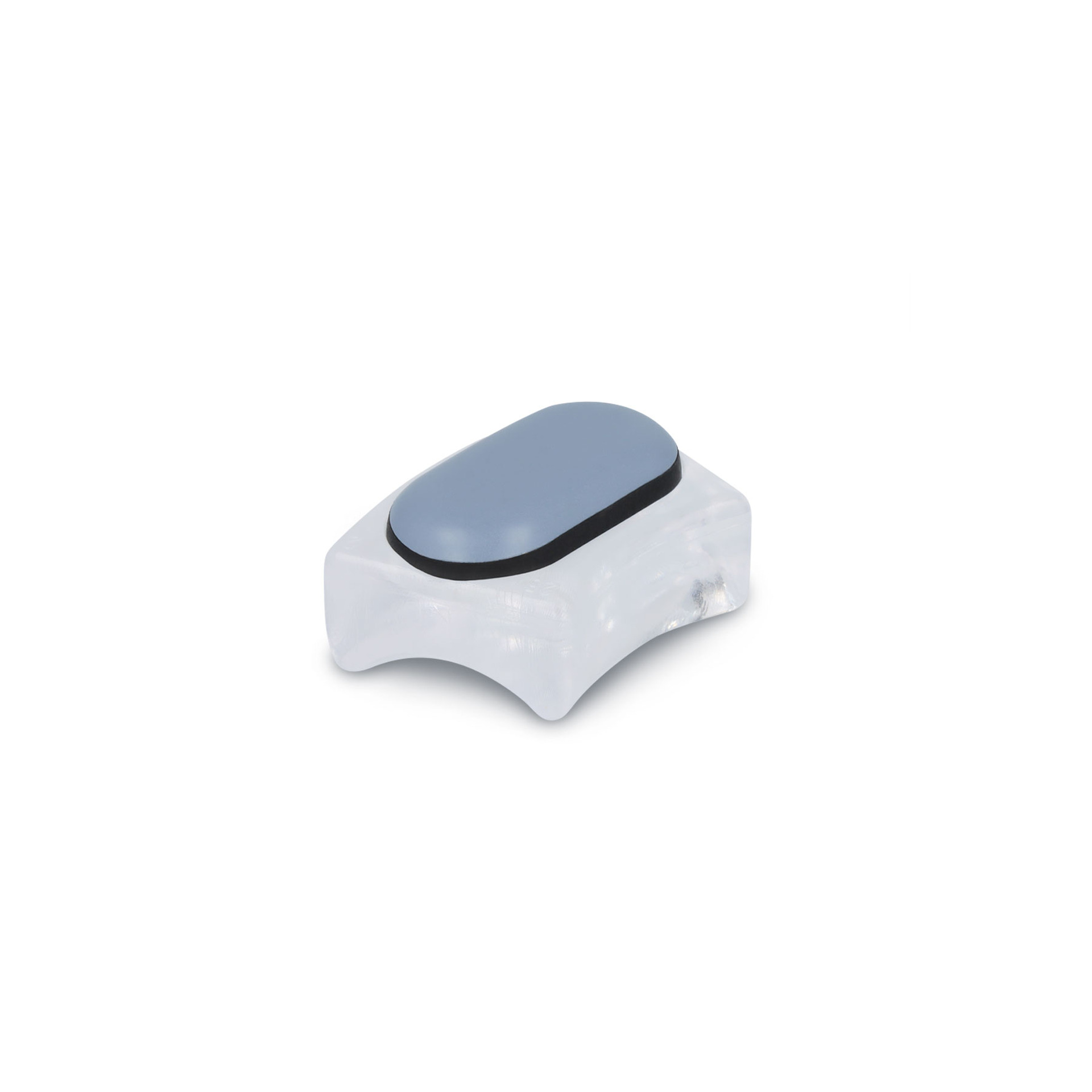 Bogengleiter Teflon transparent 25 mm