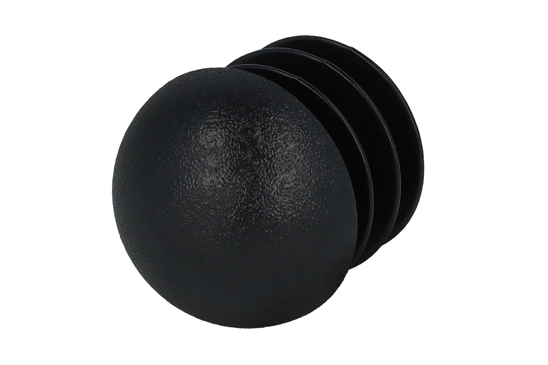 Stopfen mit Kugelkopf schwarz 12,6 - 13,6 mm
