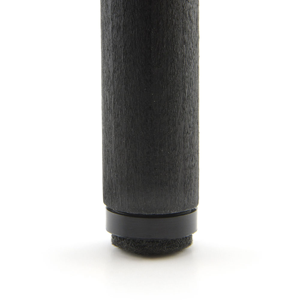Schraubgleiter Set mit Einsatz "Natural" schwarz 17 mm