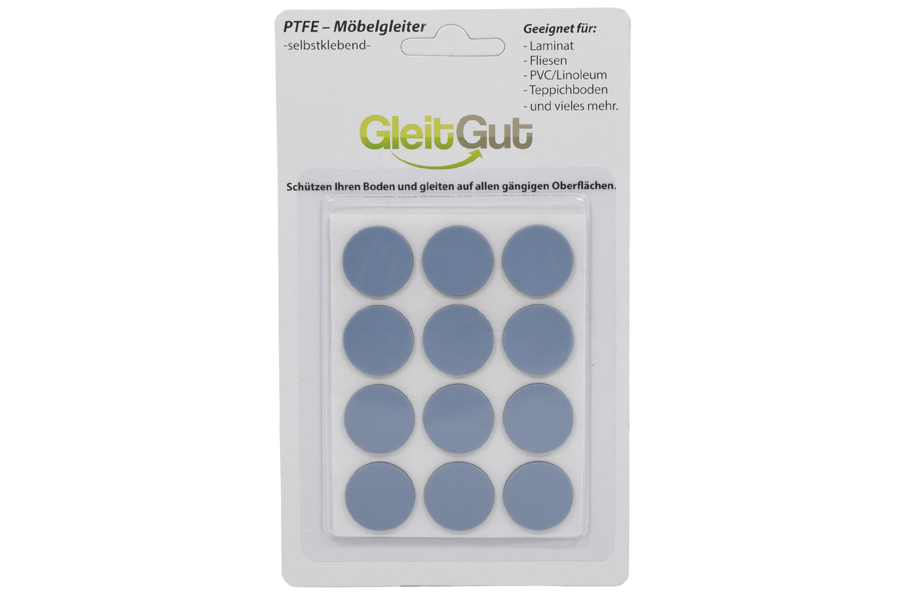 PTFE Klebegleiter dünn rund 22 mm