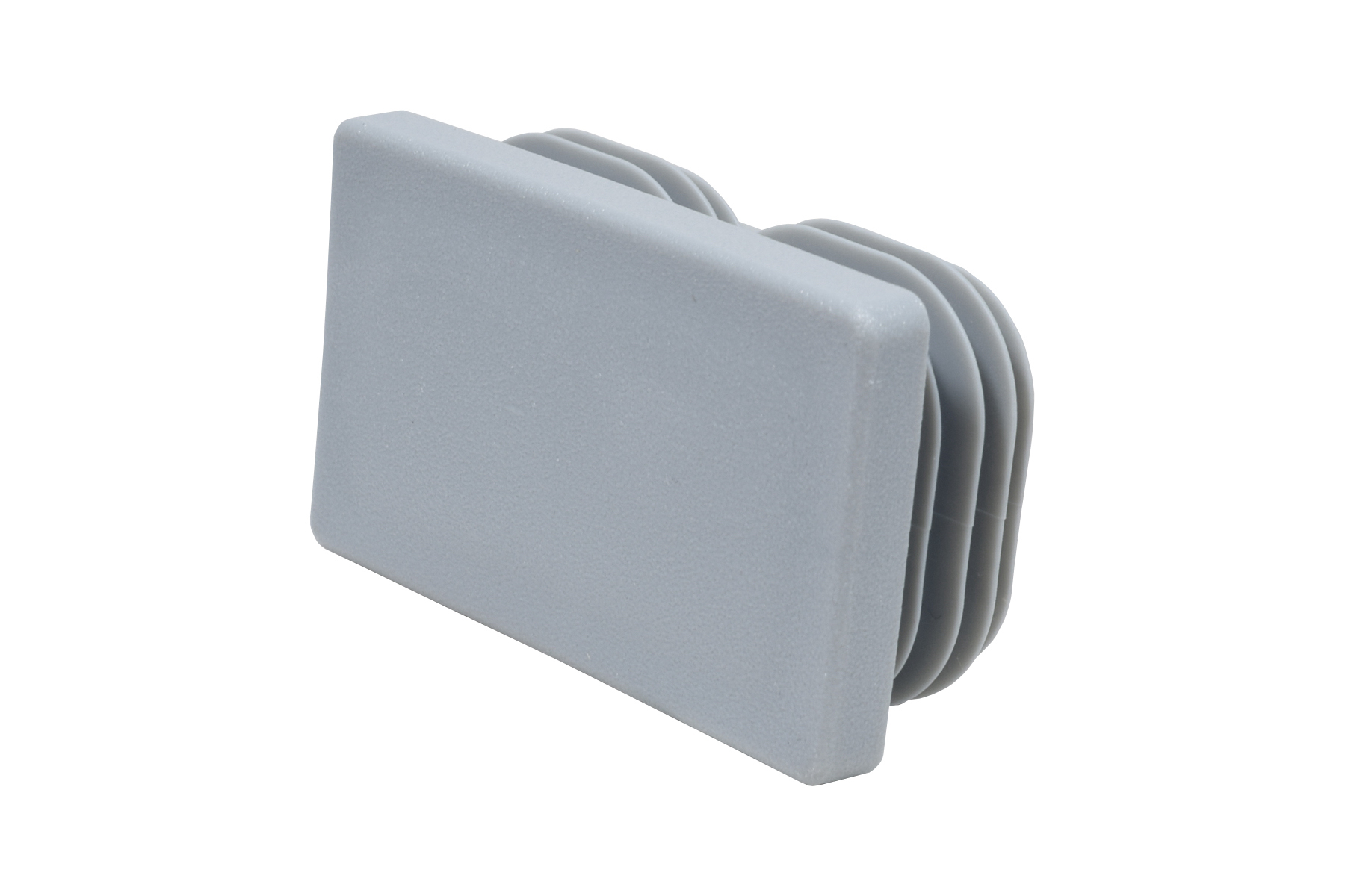 Lamellenstopfen 50 x 30 mm grau
