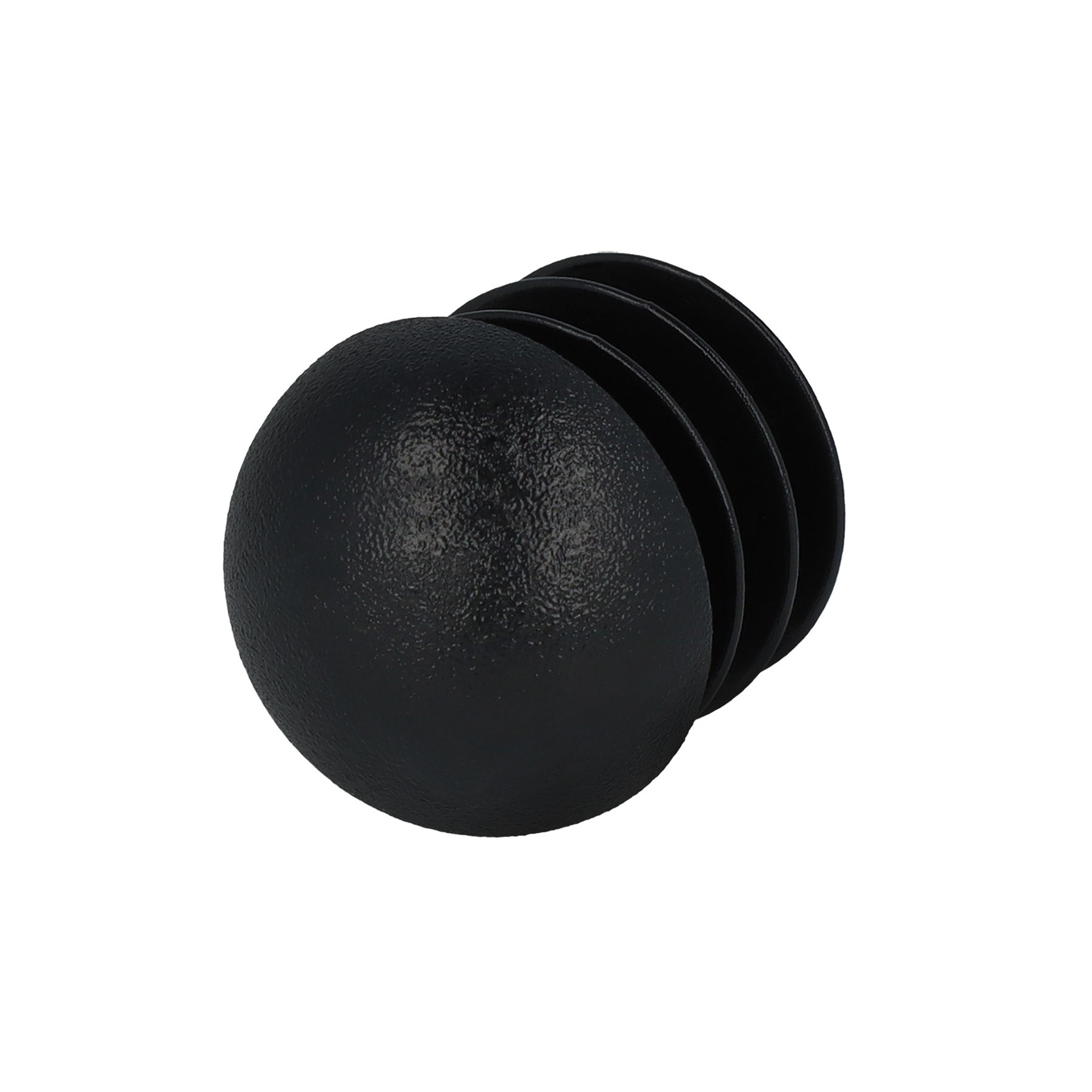 Stopfen mit Kugelkopf schwarz 12,6 - 13,6 mm